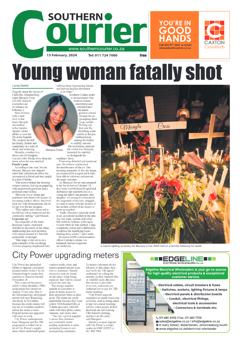 Southern Courier 16 February 2024 page 1