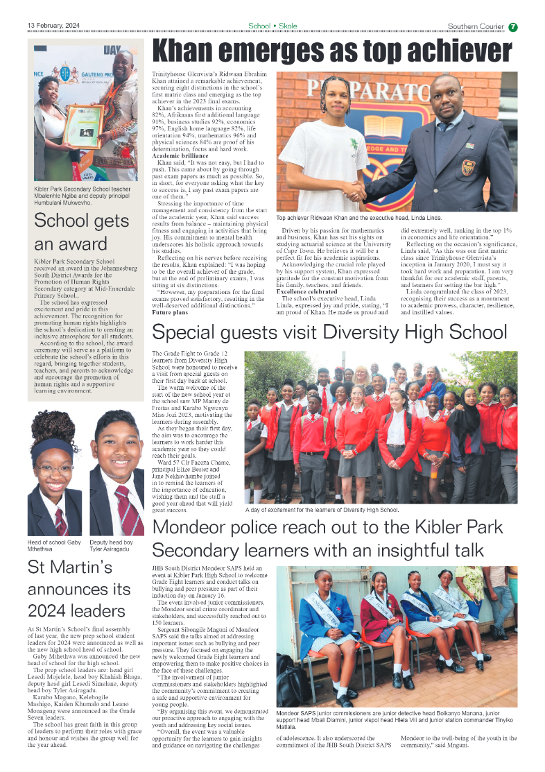 Southern Courier 16 February 2024 page 7