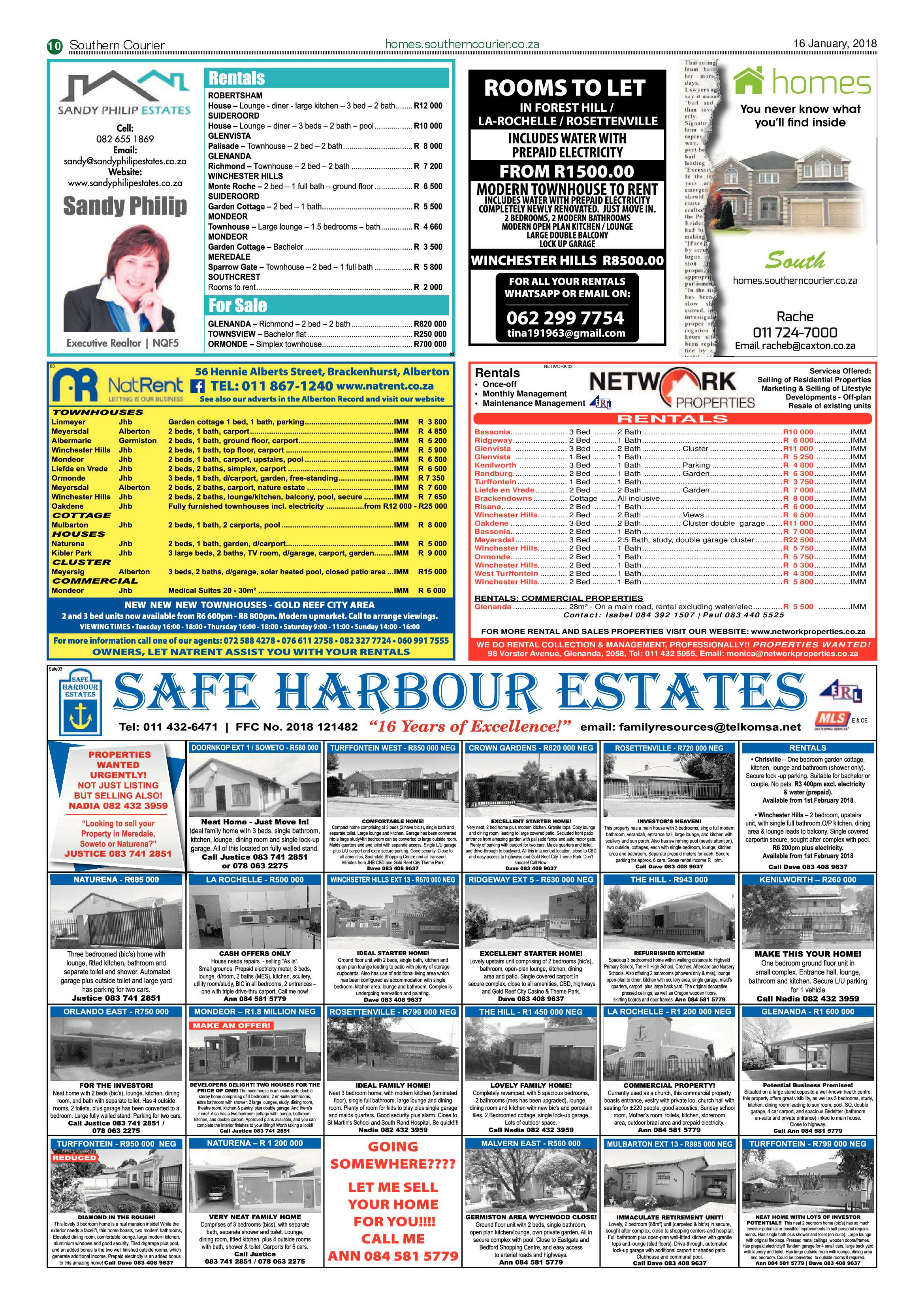 Southern Courier 16 January 2018 page 10