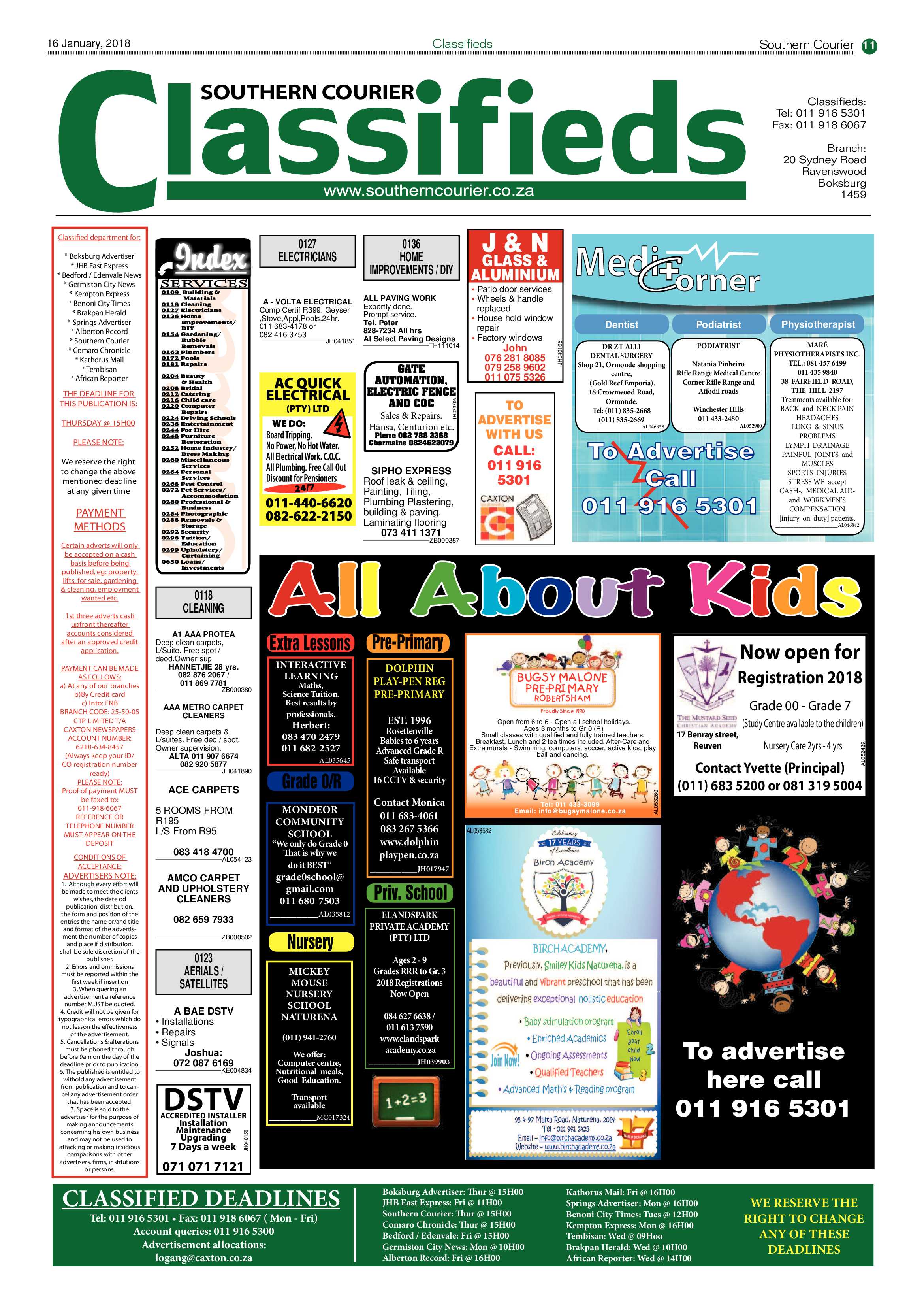 Southern Courier 16 January 2018 page 11