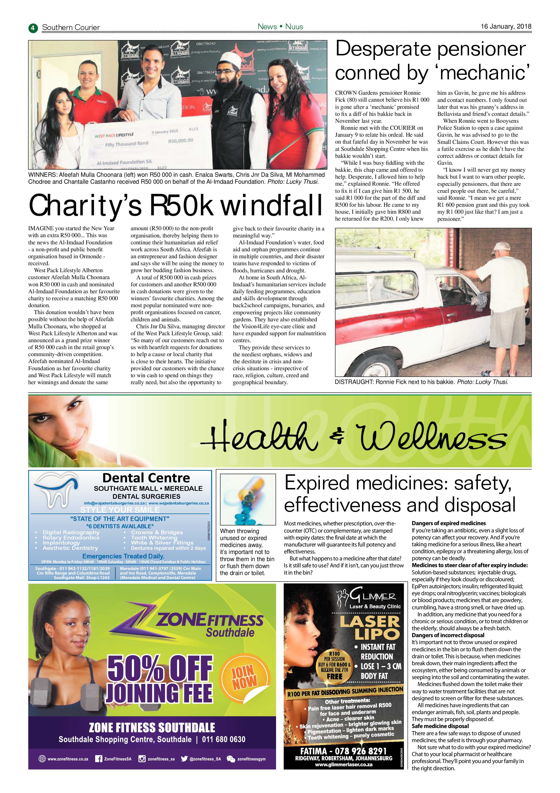 Southern Courier 16 January 2018 page 4