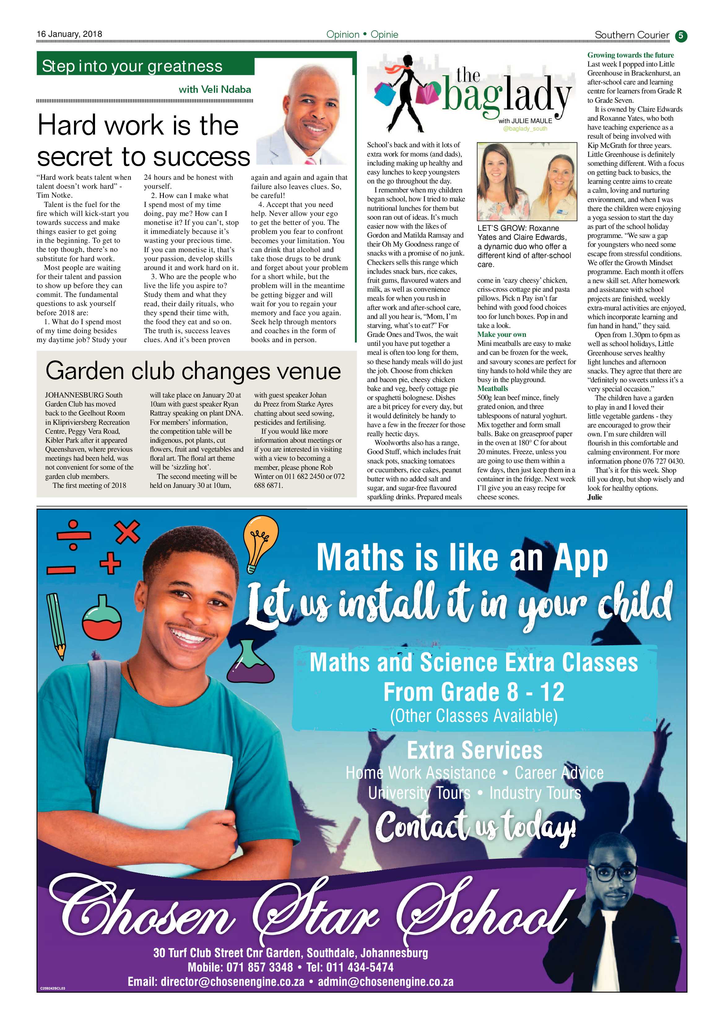 Southern Courier 16 January 2018 page 5
