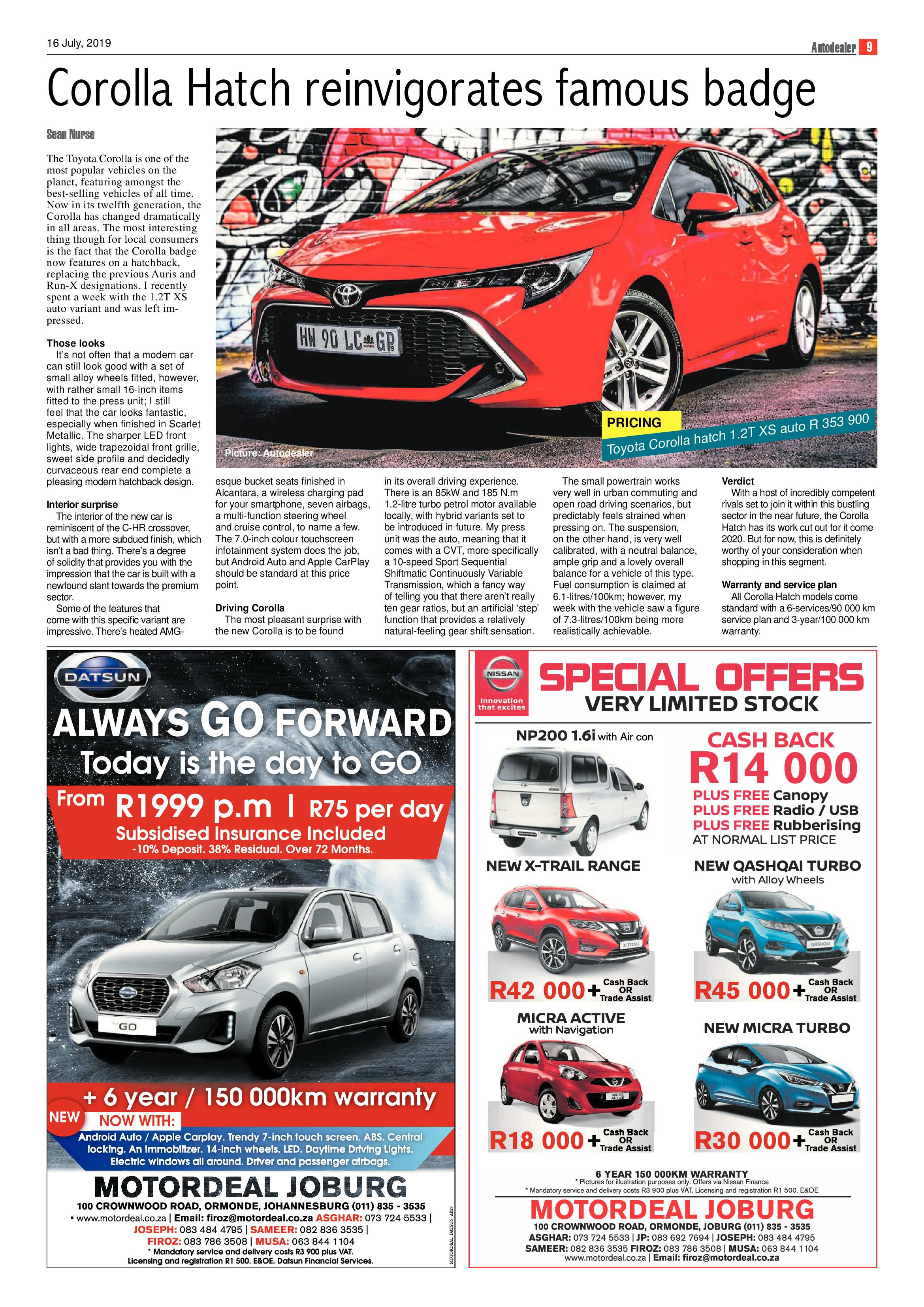 Southern Courier 16 July 2019 page 9