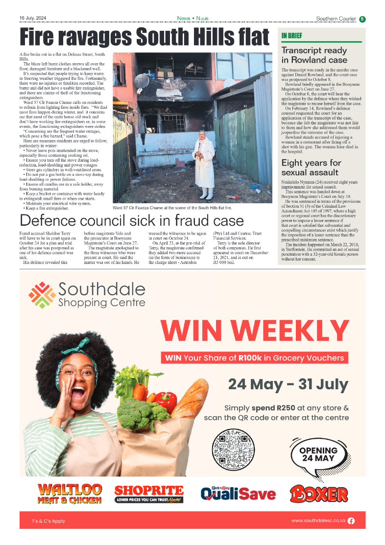 Southern Courier 16 July 2024 page 5