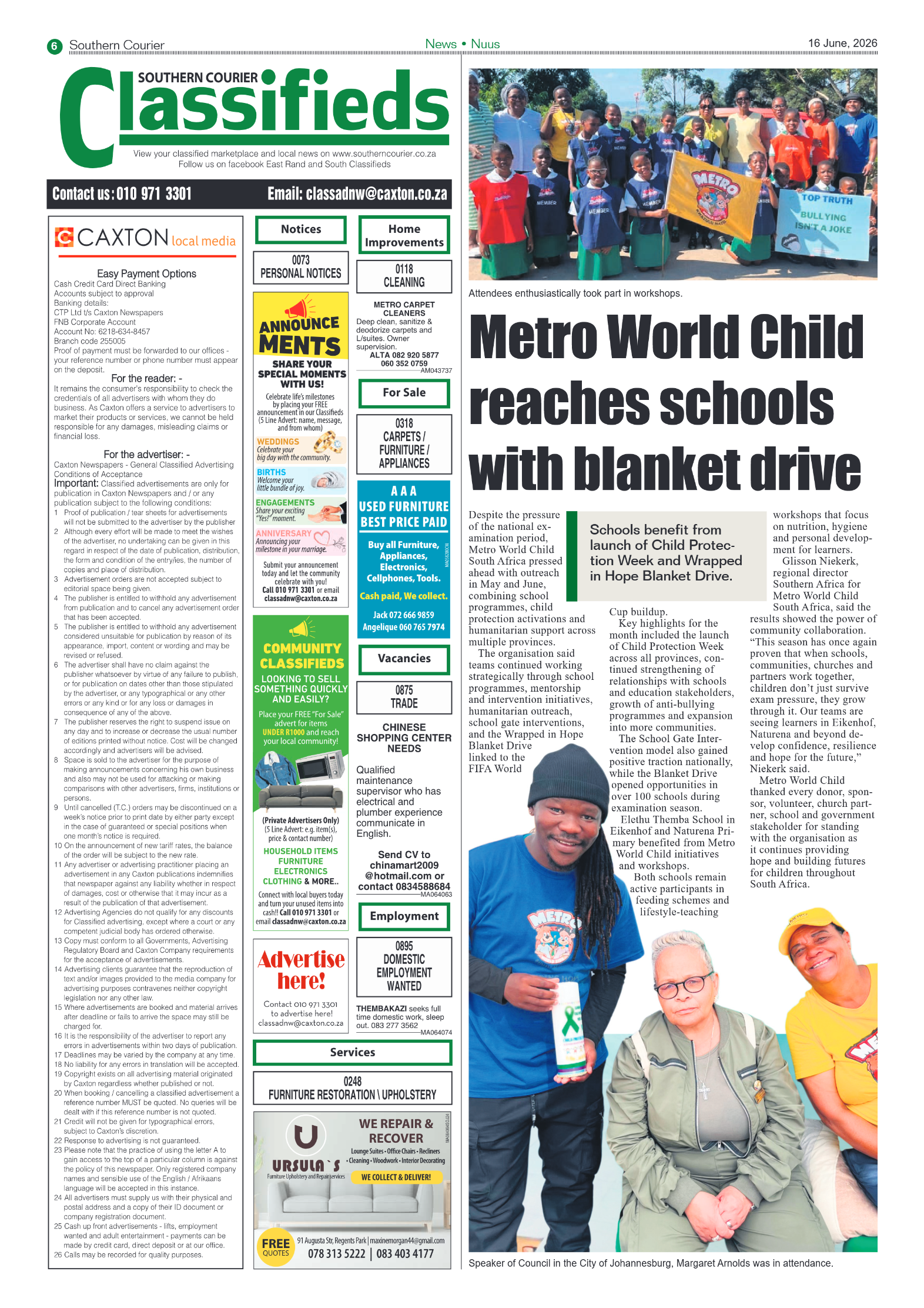 Southern Courier 16 June 2026 page 6