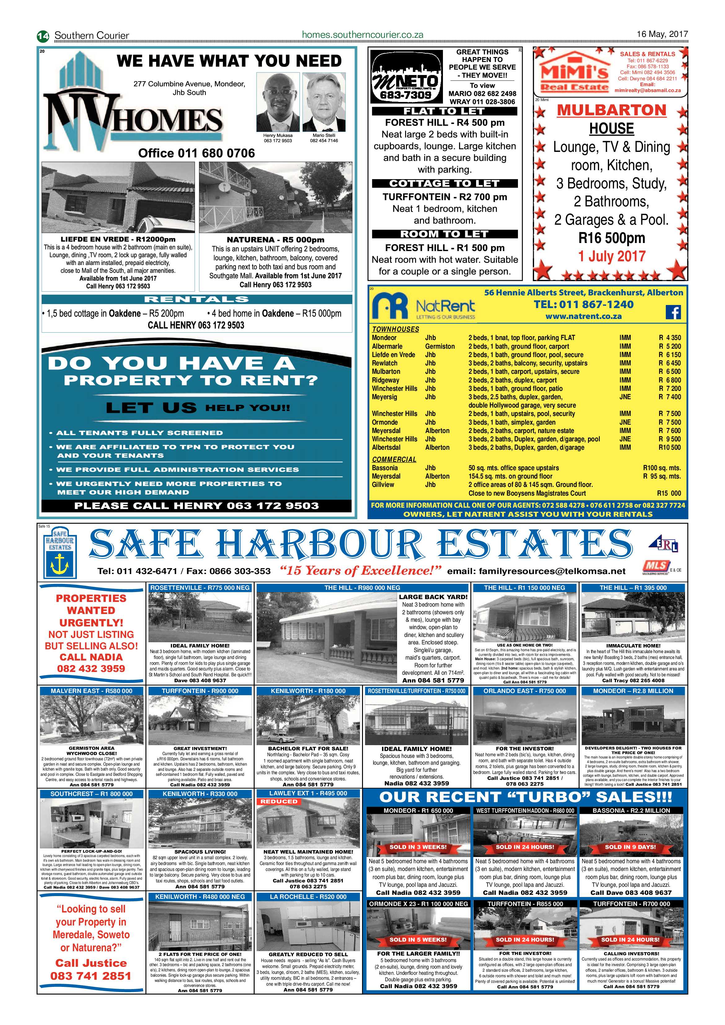 Southern Courier 16 May 2017 page 14