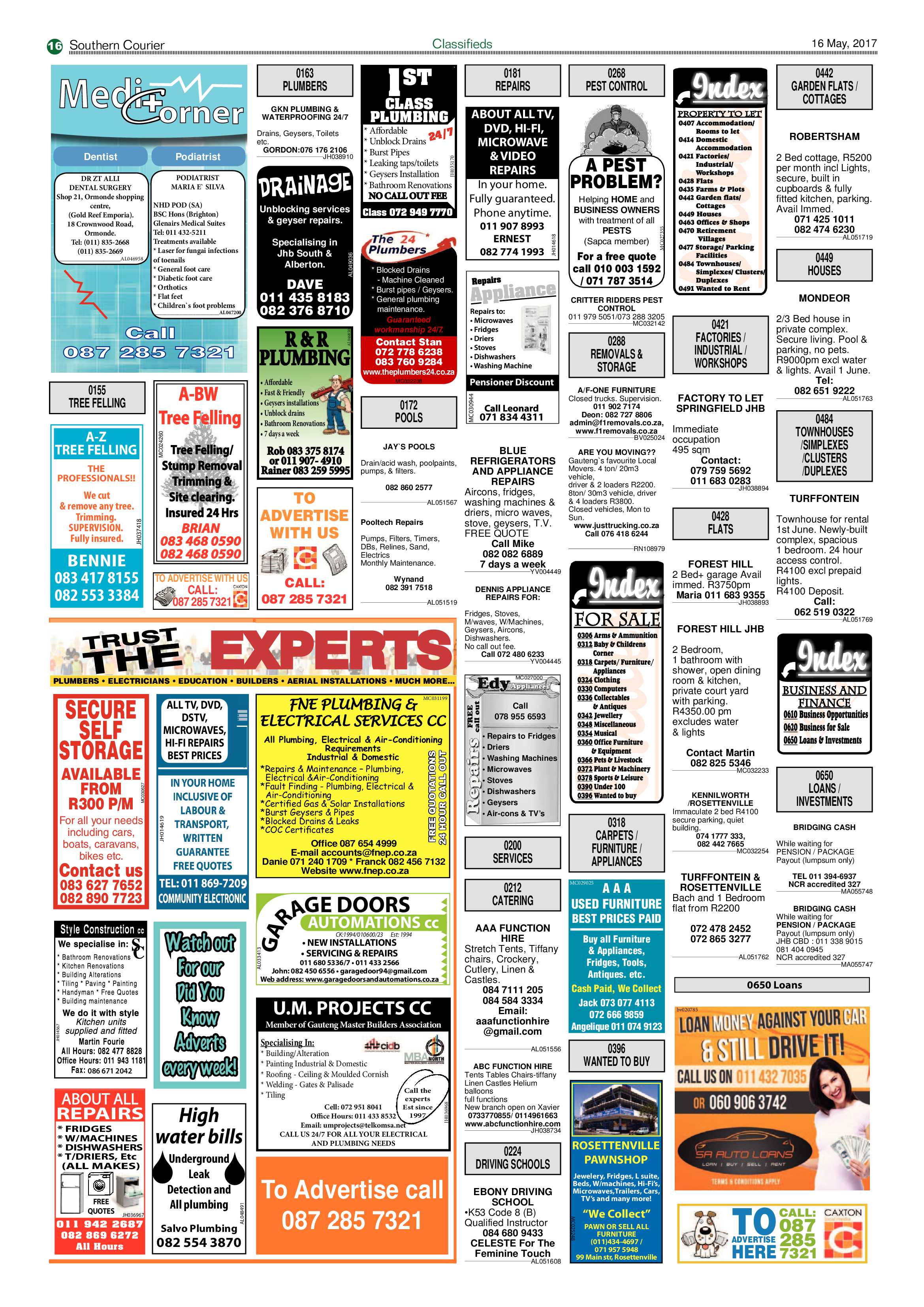Southern Courier 16 May 2017 page 16