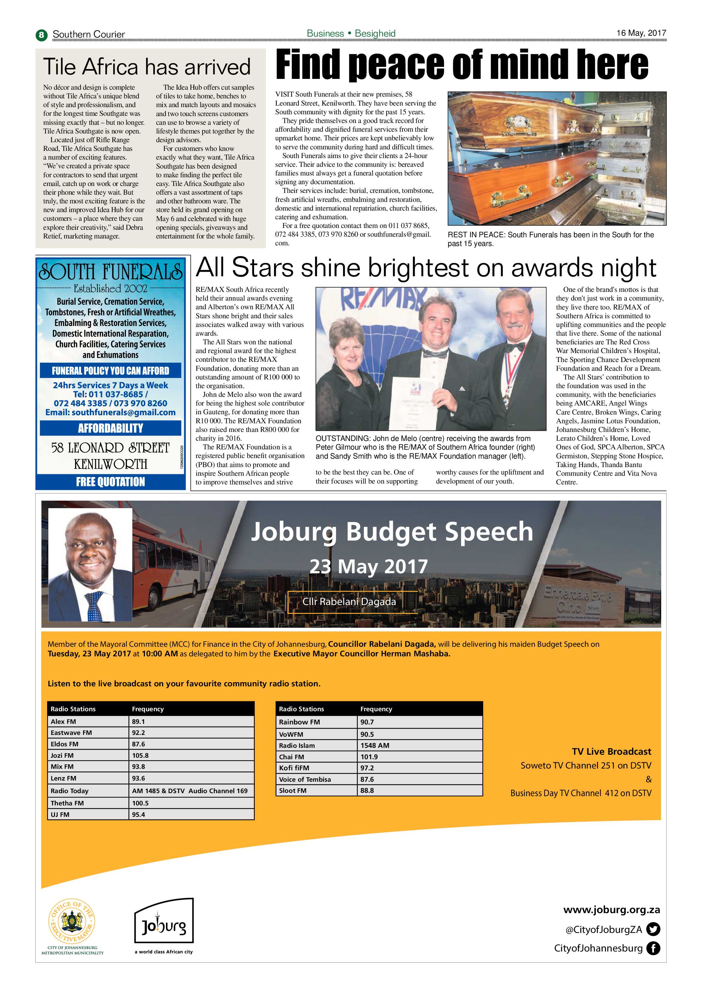 Southern Courier 16 May 2017 page 8