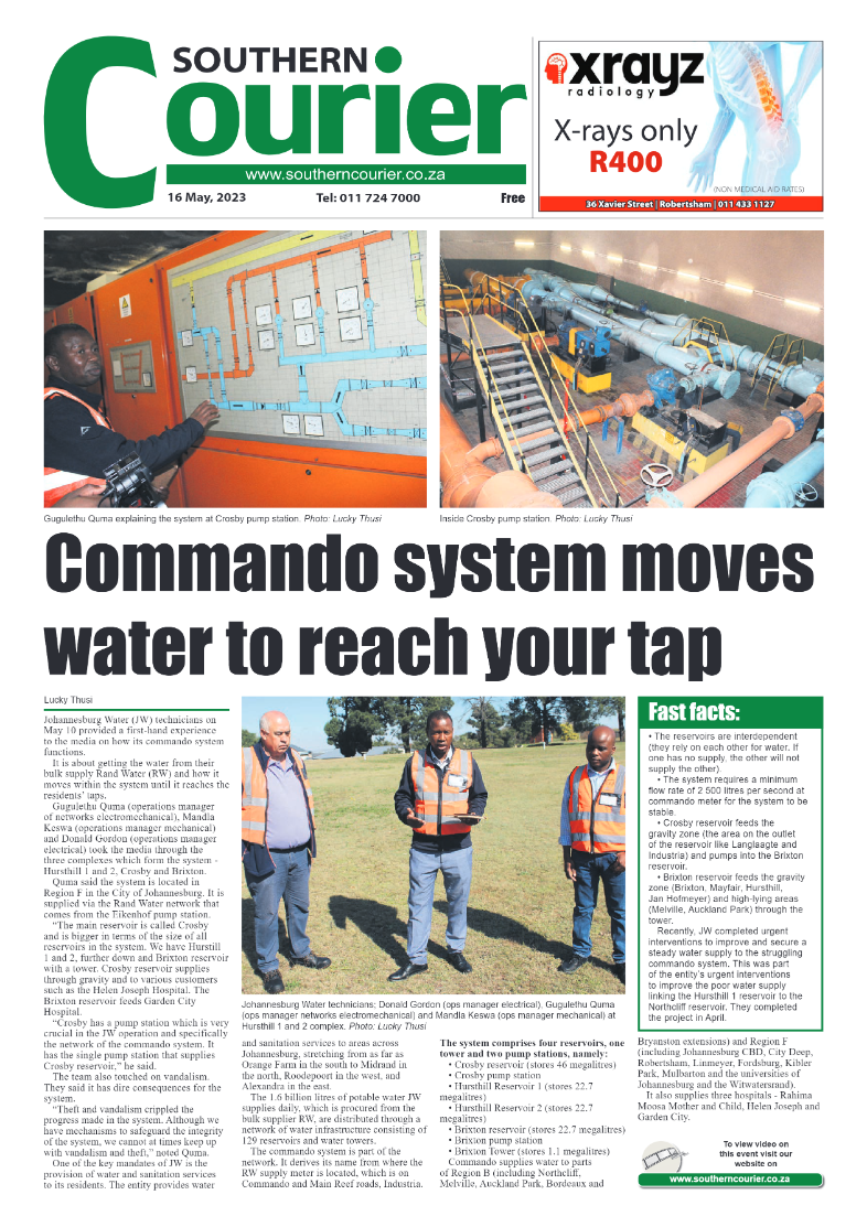 Southern Courier 16 May 2023 page 1