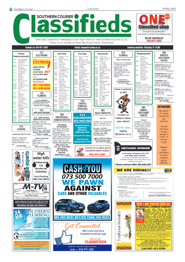 Southern Courier 16 May 2023 page 10