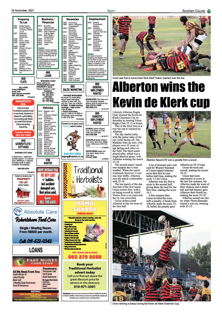 Southern Courier 16 November 2021 page 11