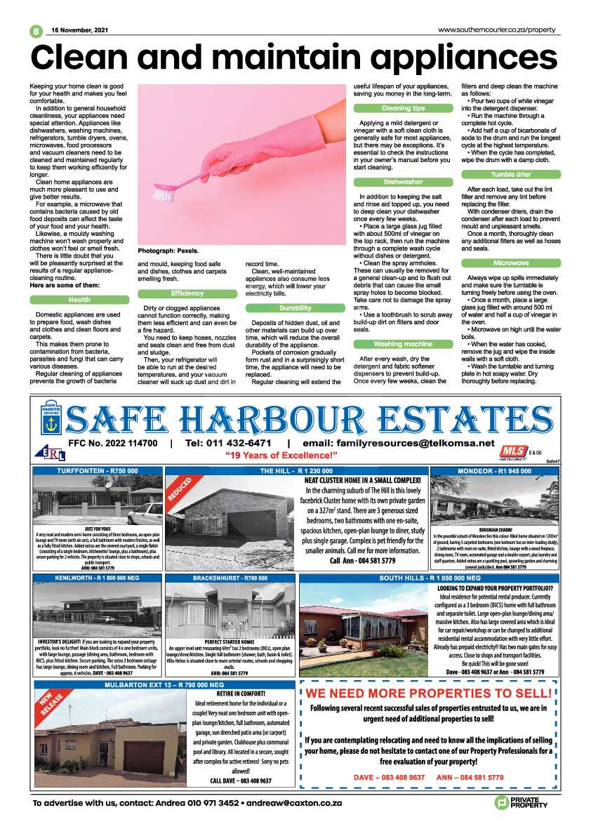 Southern Courier 16 November 2021 page 8