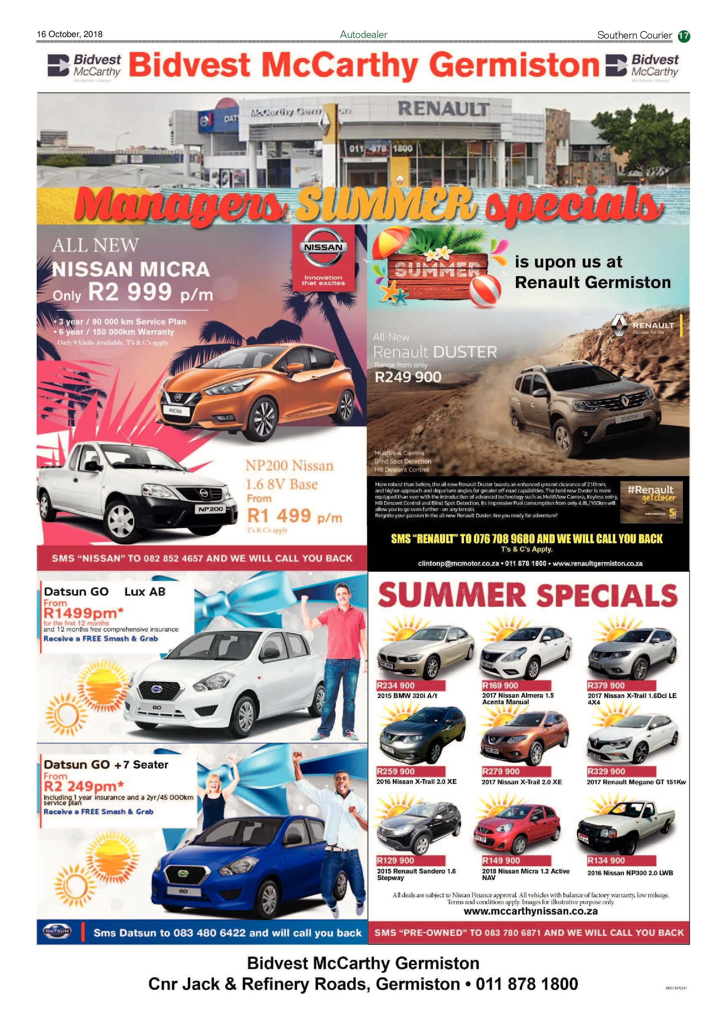 Southern Courier 16 October 2018 page 17