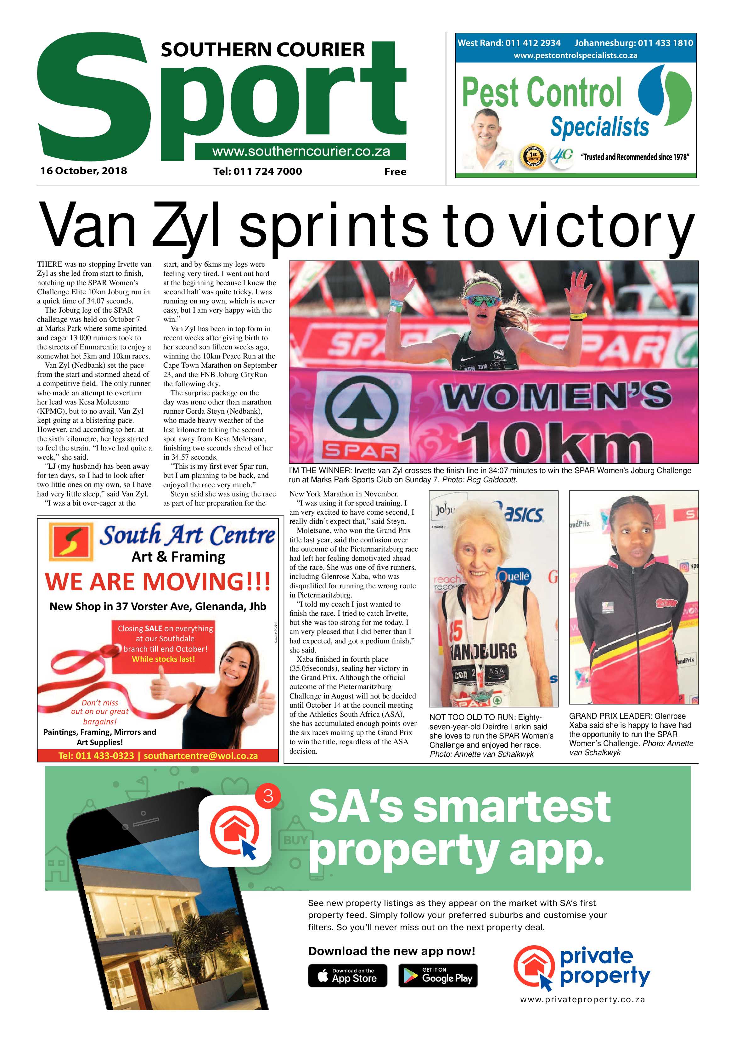 Southern Courier 16 October 2018 page 20