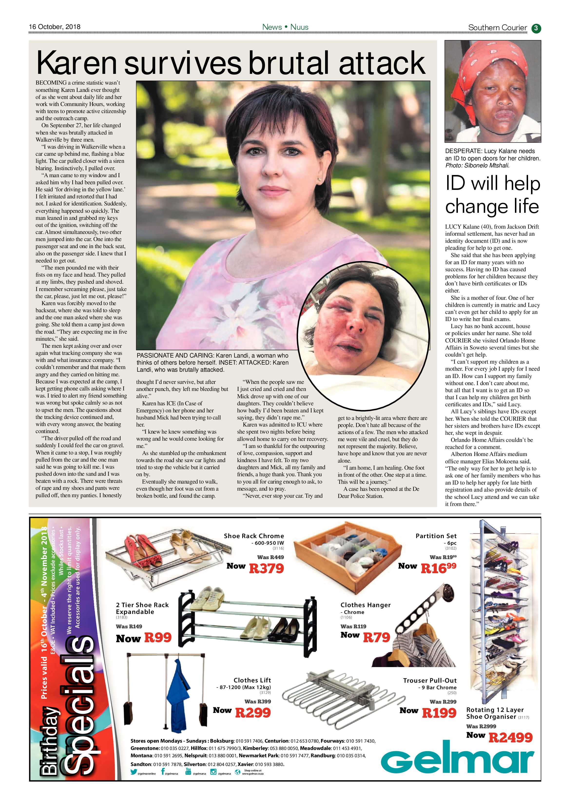 Southern Courier 16 October 2018 page 3