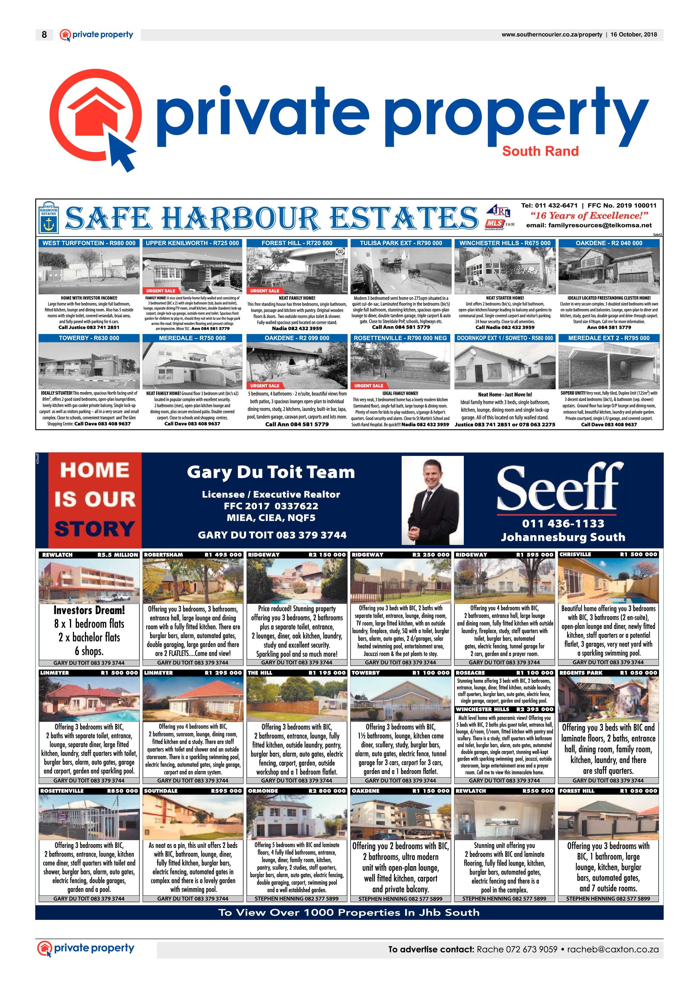 Southern Courier 16 October 2018 page 8