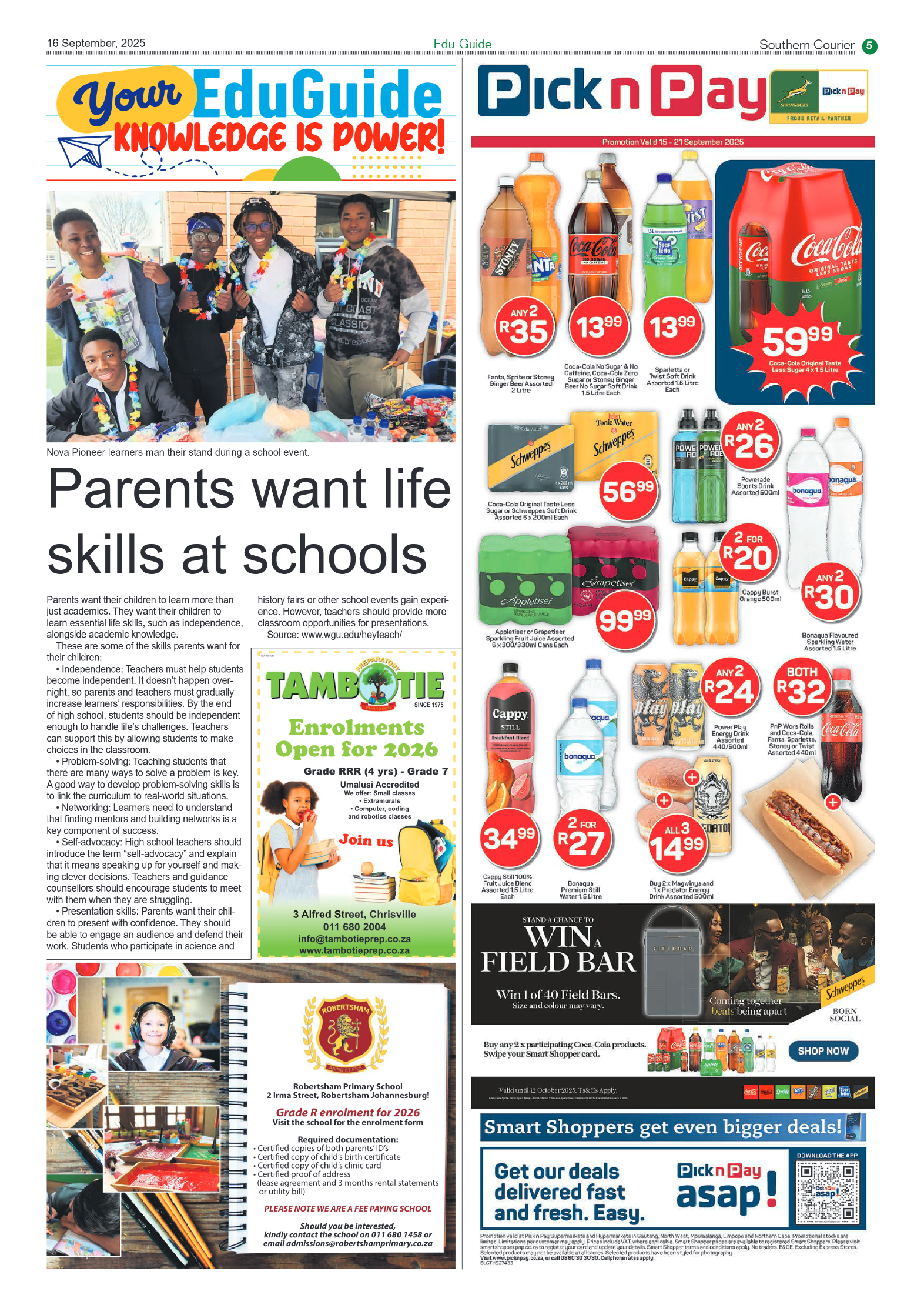 Southern Courier 16 September 2025 page 5