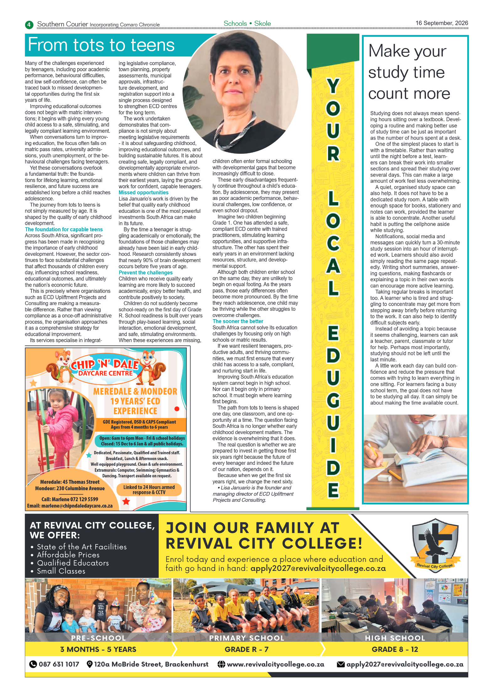 Southern Courier 16 September 2026 page 4