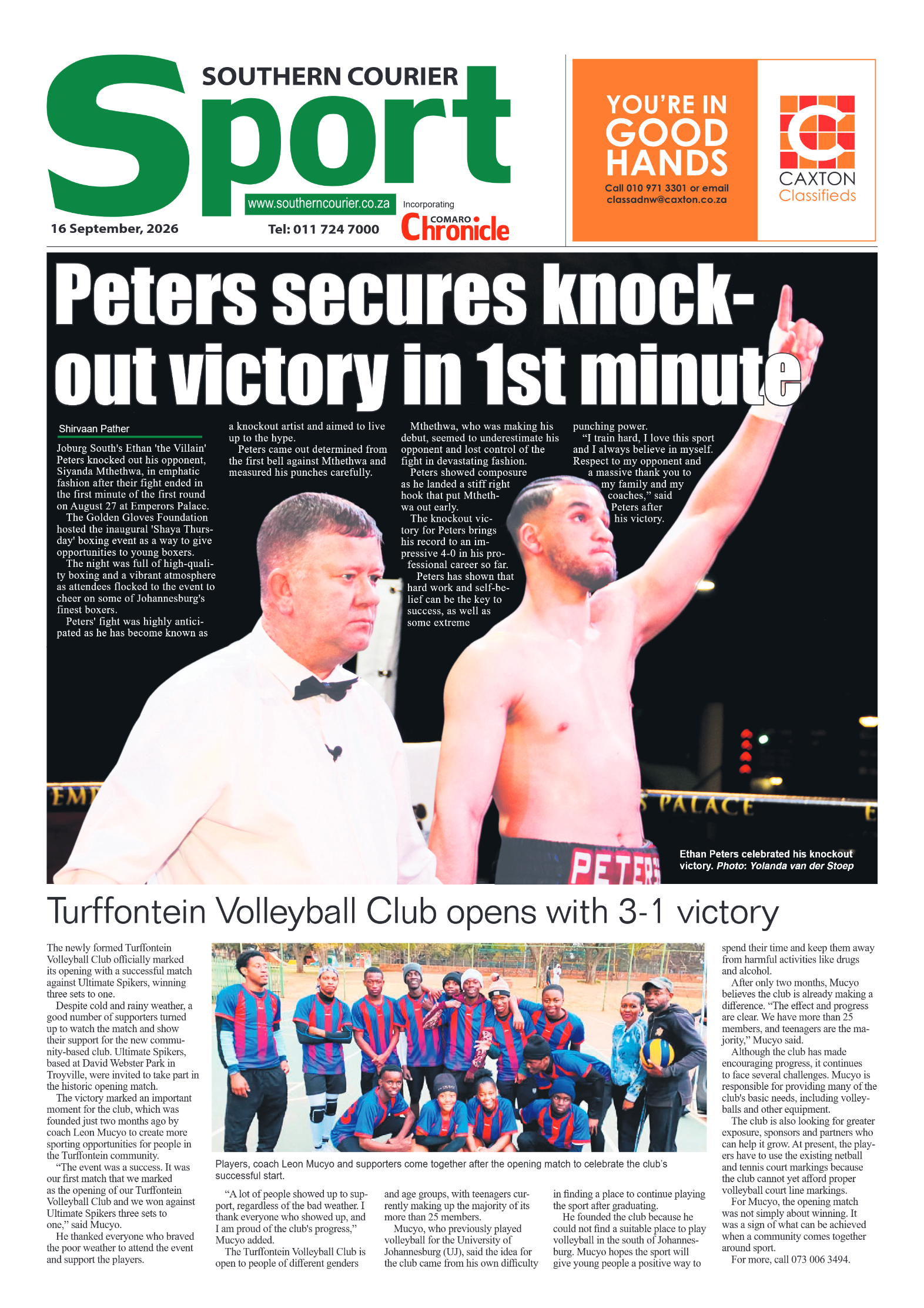 Southern Courier 16 September 2026 page 8