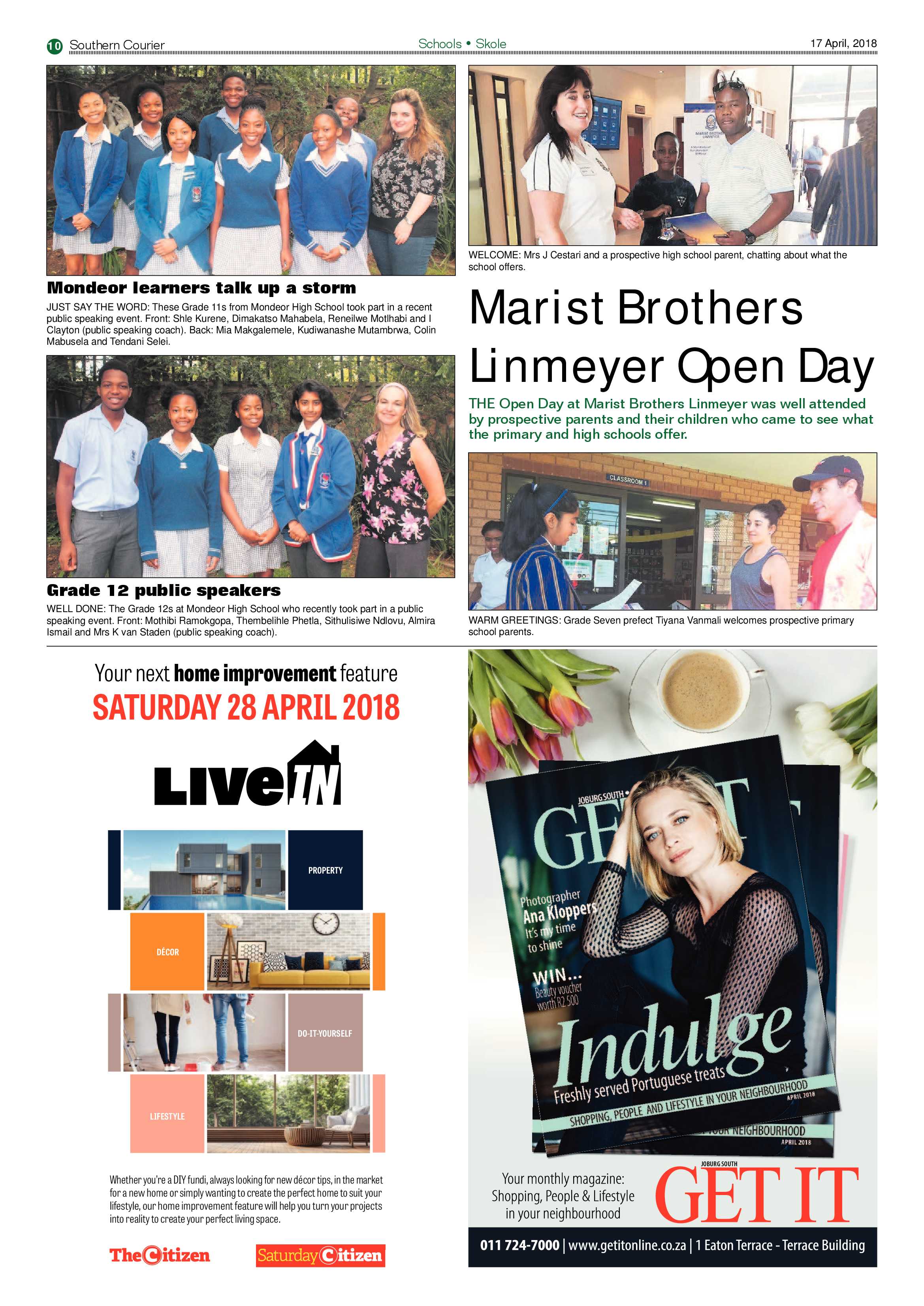 Southern Courier 17 April 2018 page 10