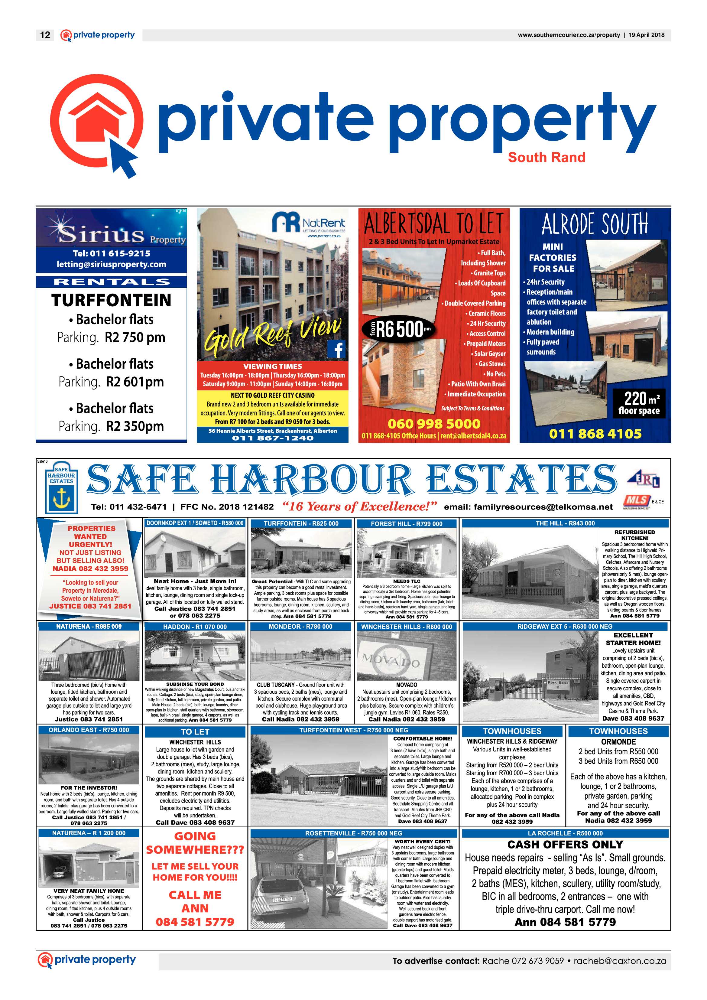 Southern Courier 17 April 2018 page 12