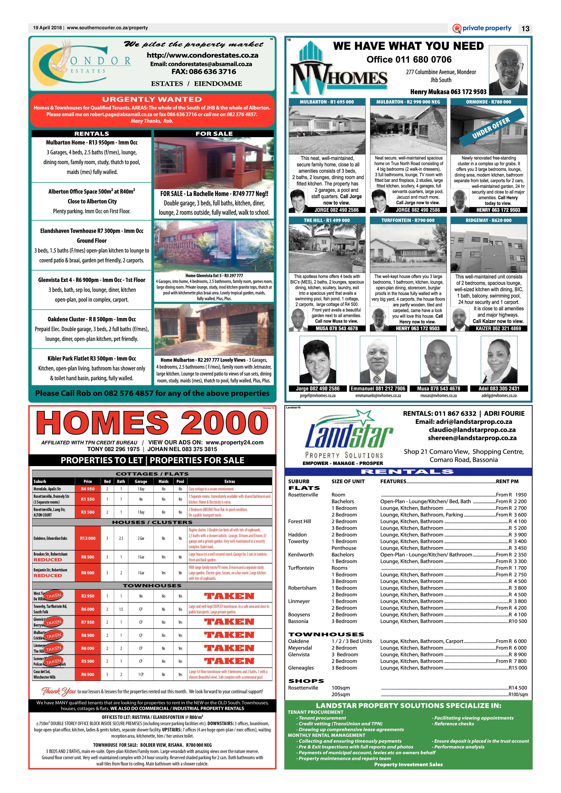 Southern Courier 17 April 2018 page 13