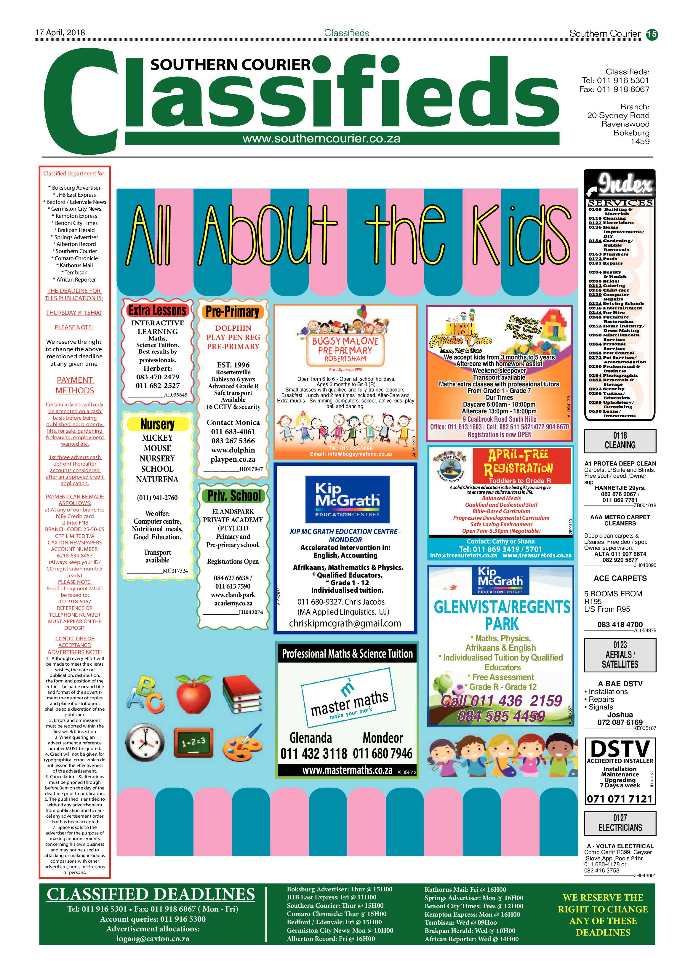 Southern Courier 17 April 2018 page 15