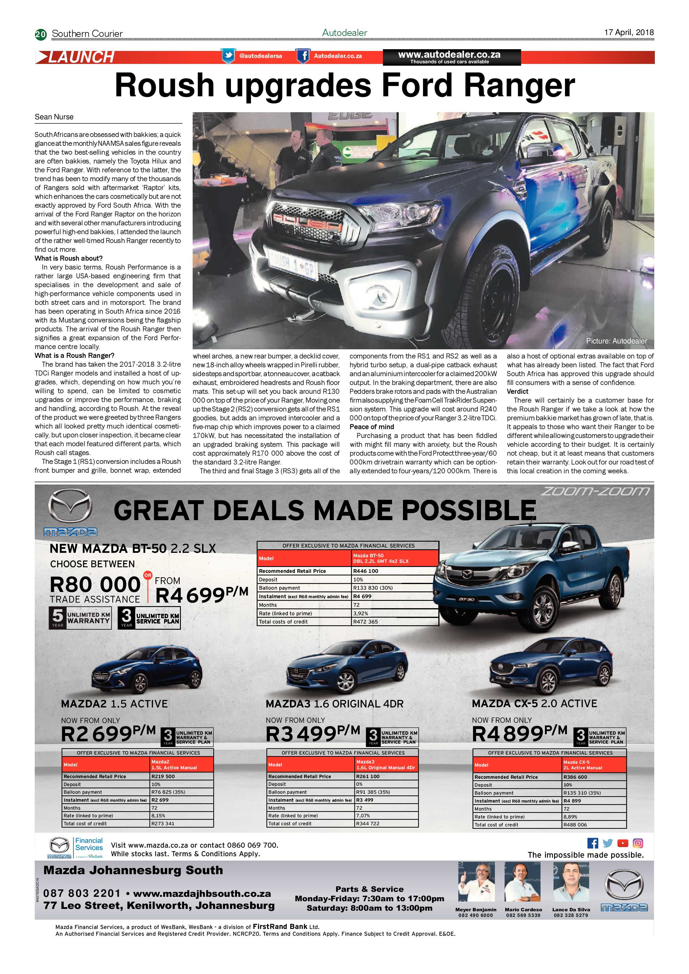 Southern Courier 17 April 2018 page 20