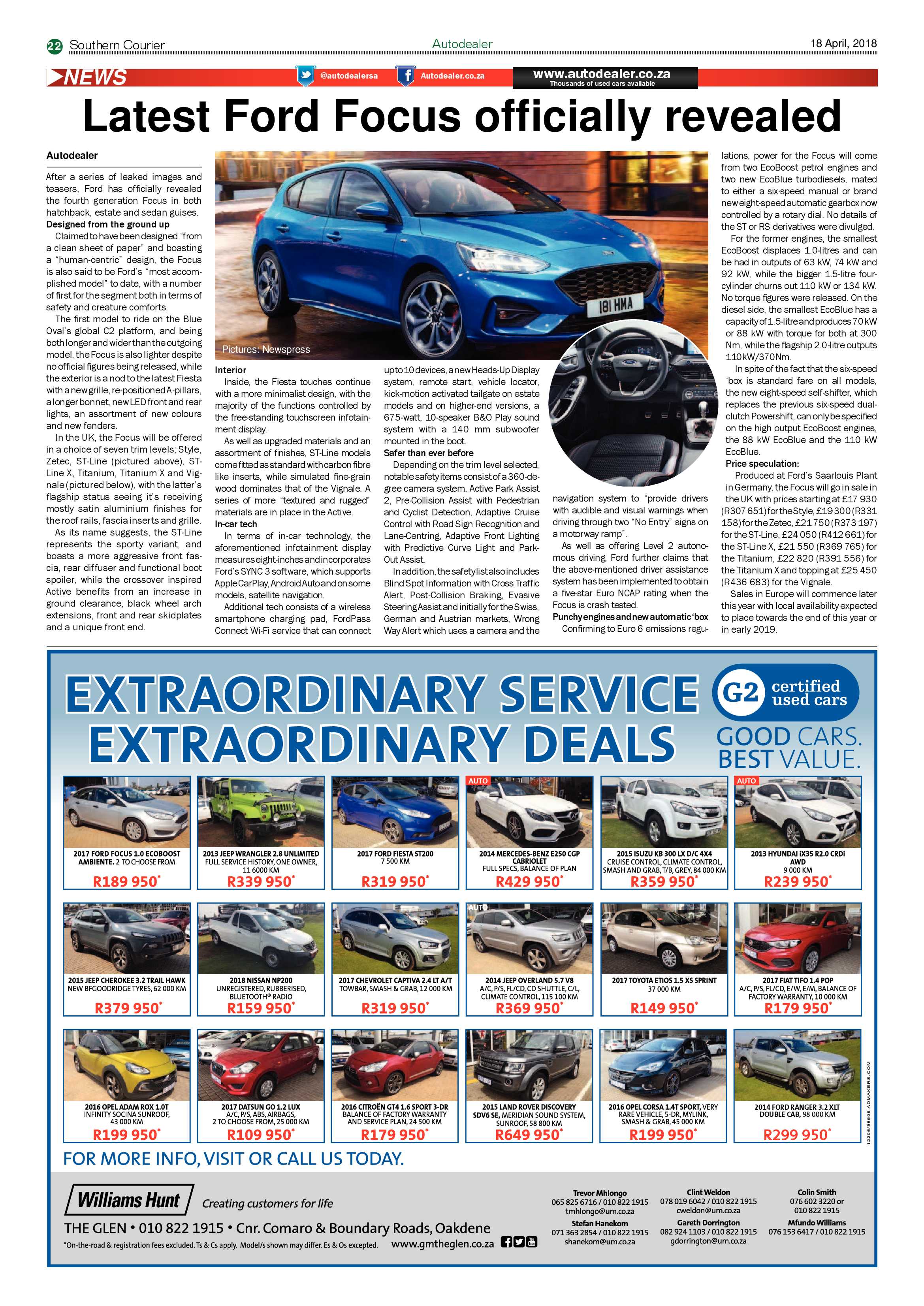Southern Courier 17 April 2018 page 22