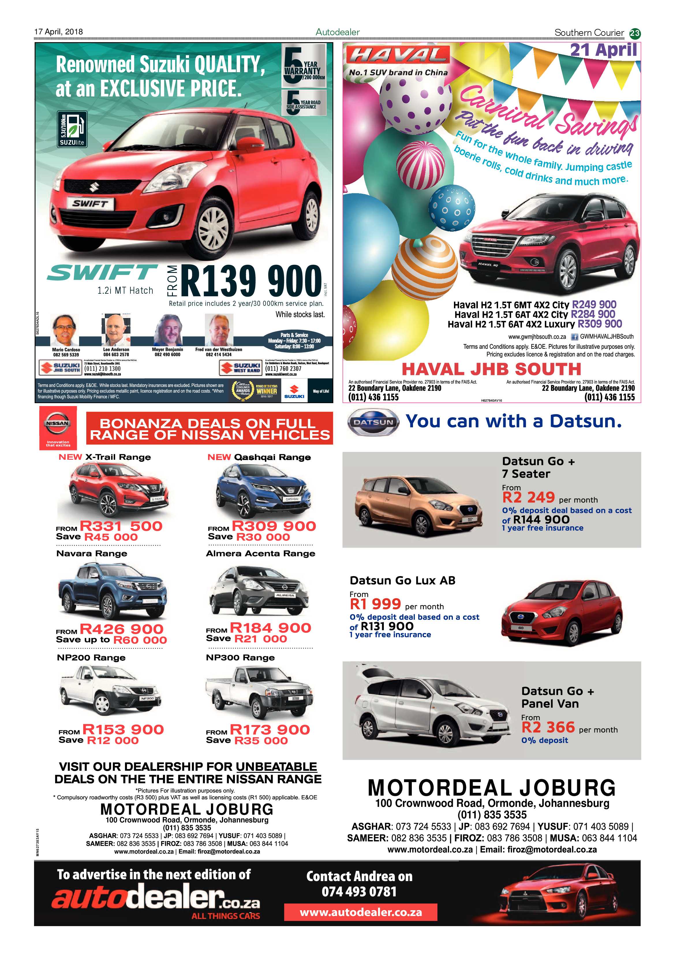 Southern Courier 17 April 2018 page 23