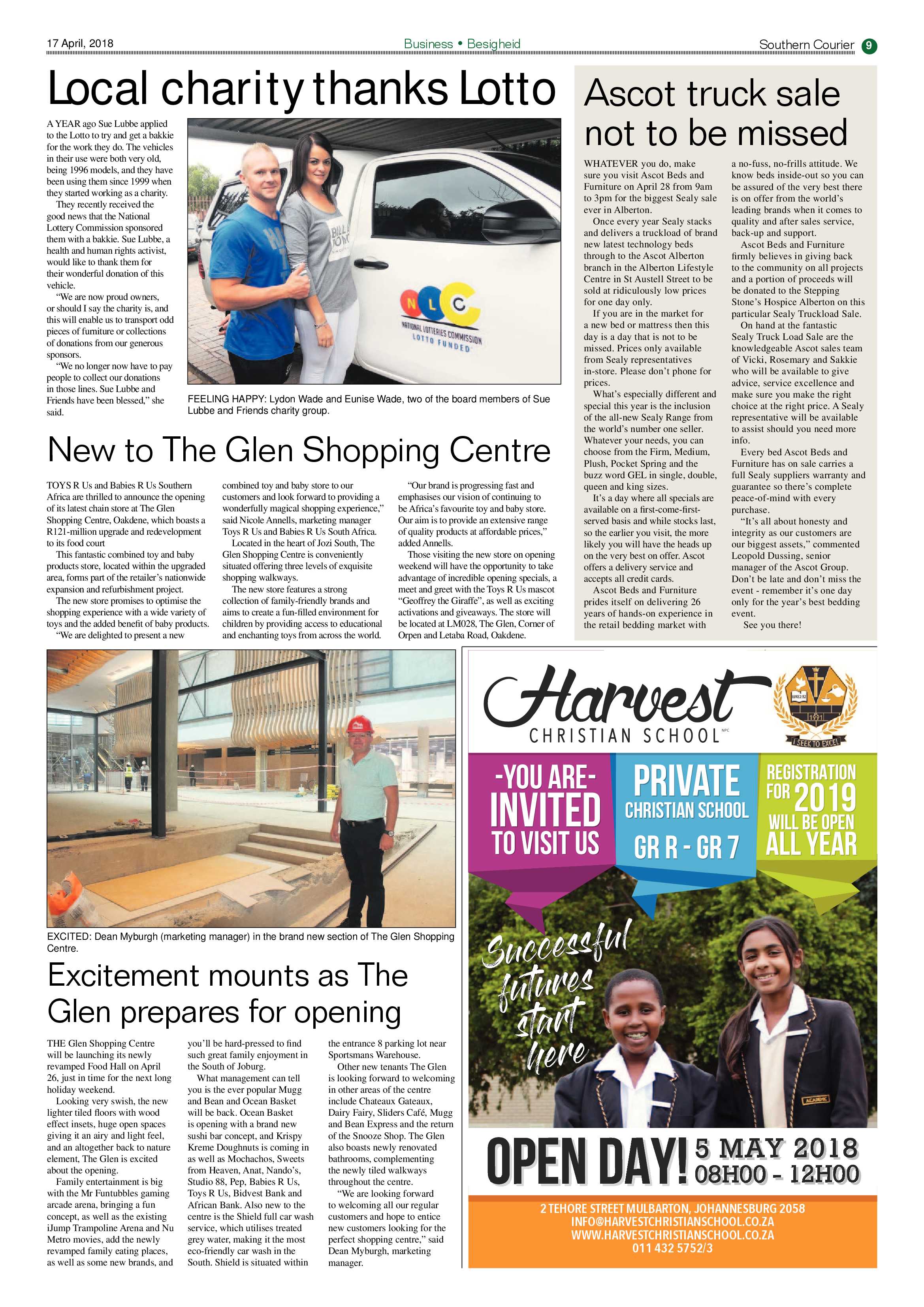 Southern Courier 17 April 2018 page 9