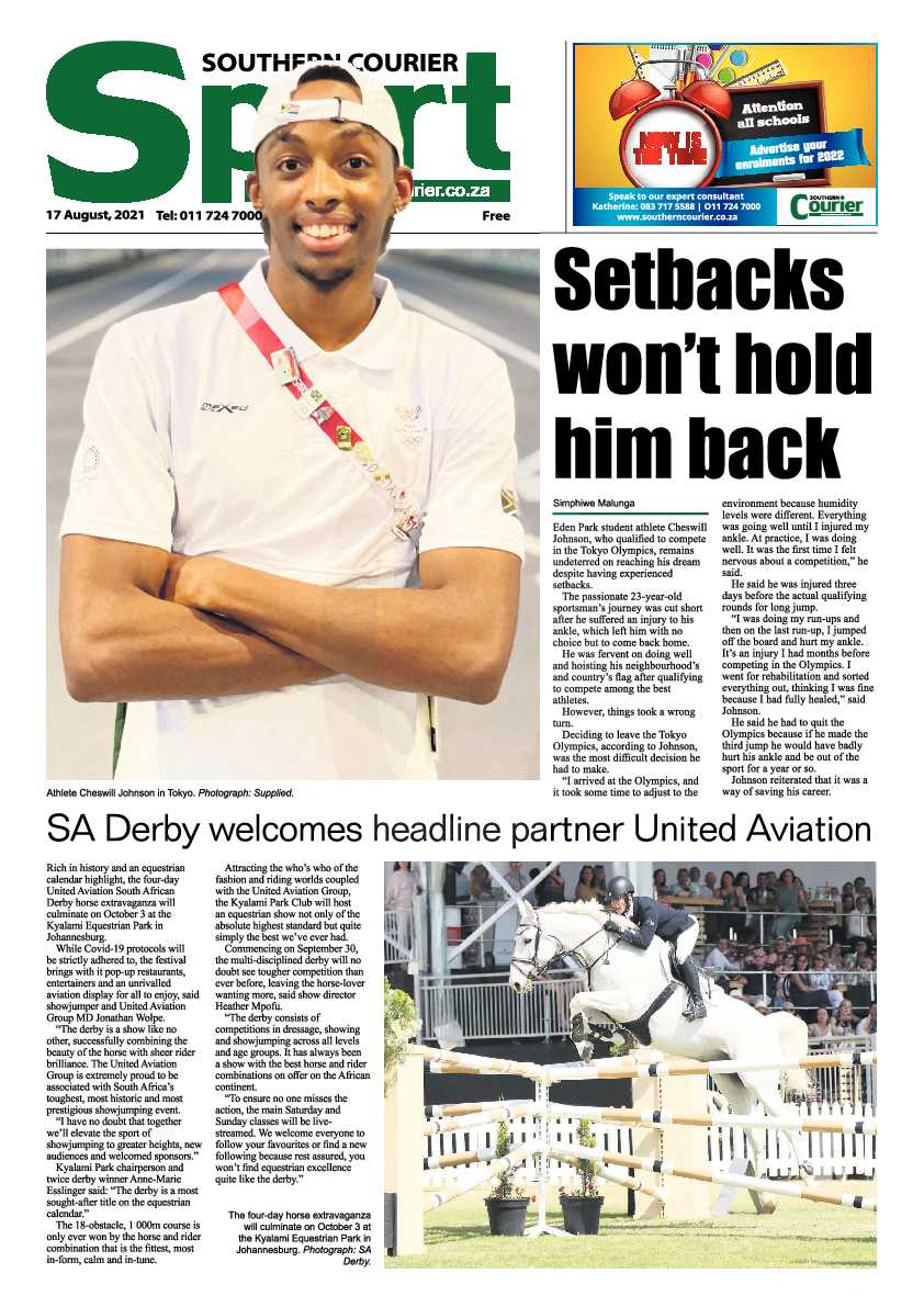 Southern Courier 17 August 2021 page 8