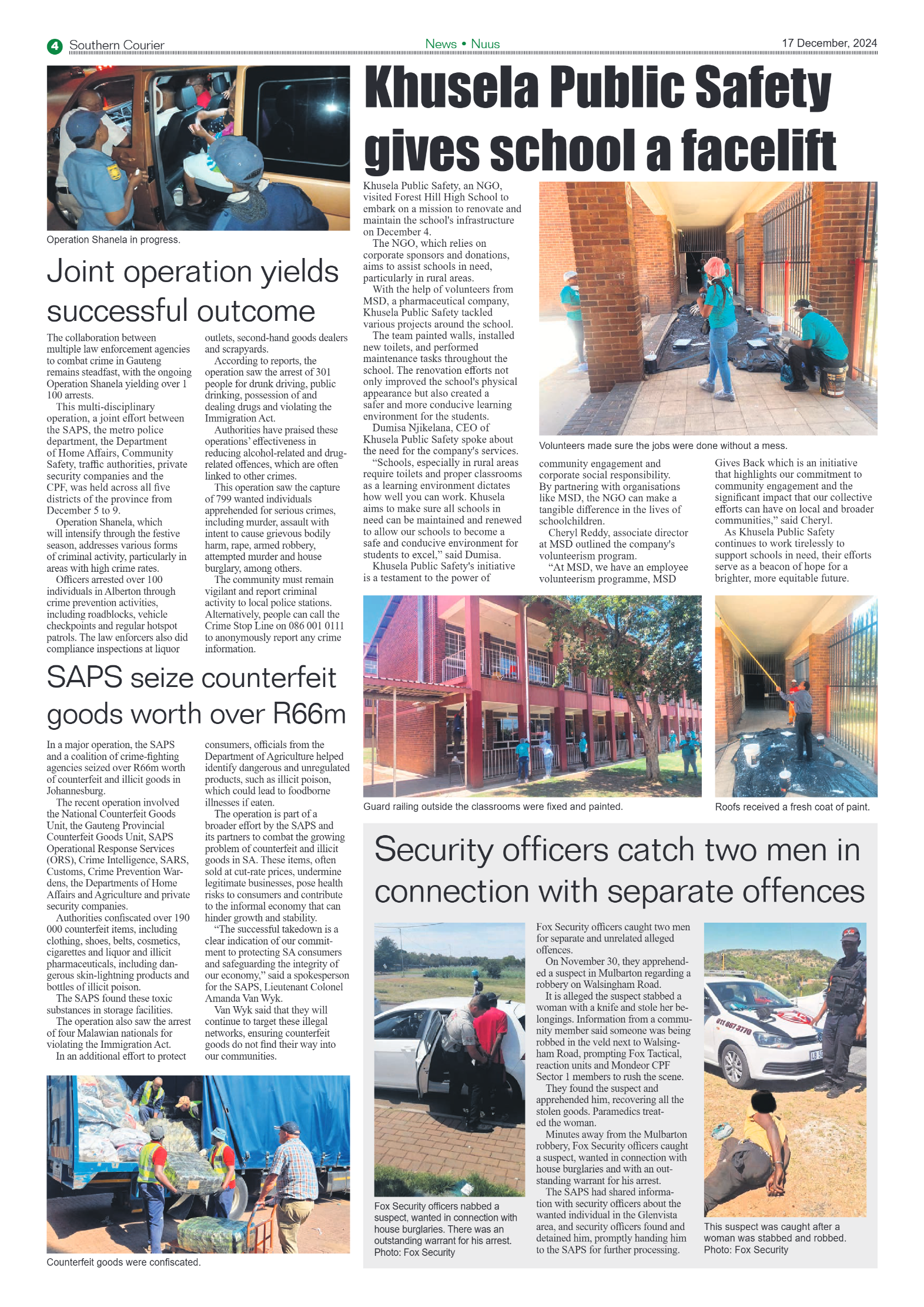 Southern Courier 17 December 2024 page 4