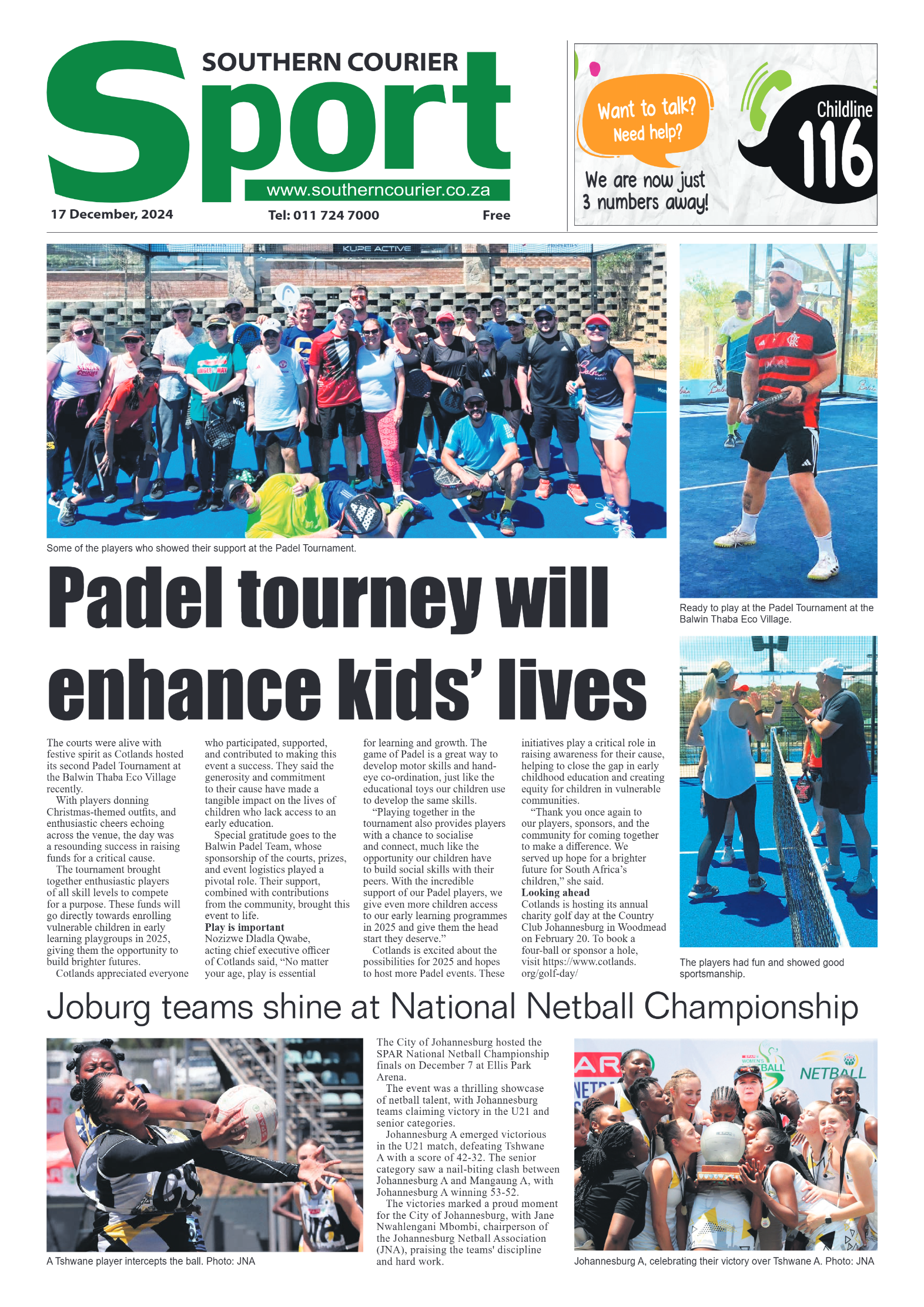 Southern Courier 17 December 2024 page 8
