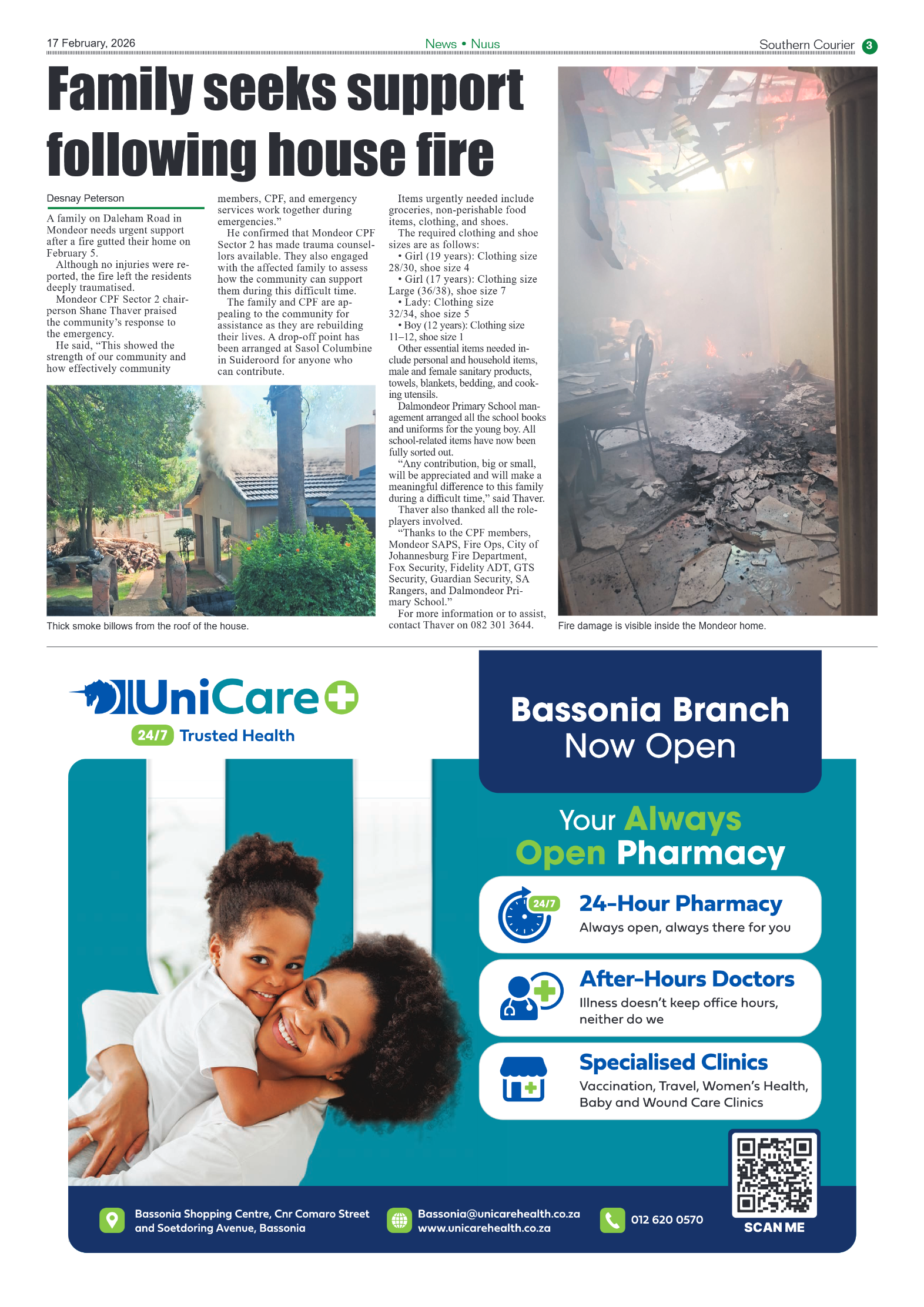 Southern Courier 17 February 2026 page 3