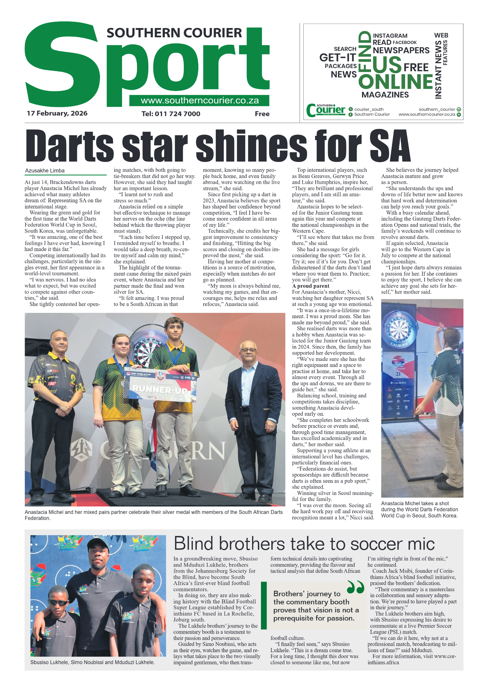 Southern Courier 17 February 2026 page 8