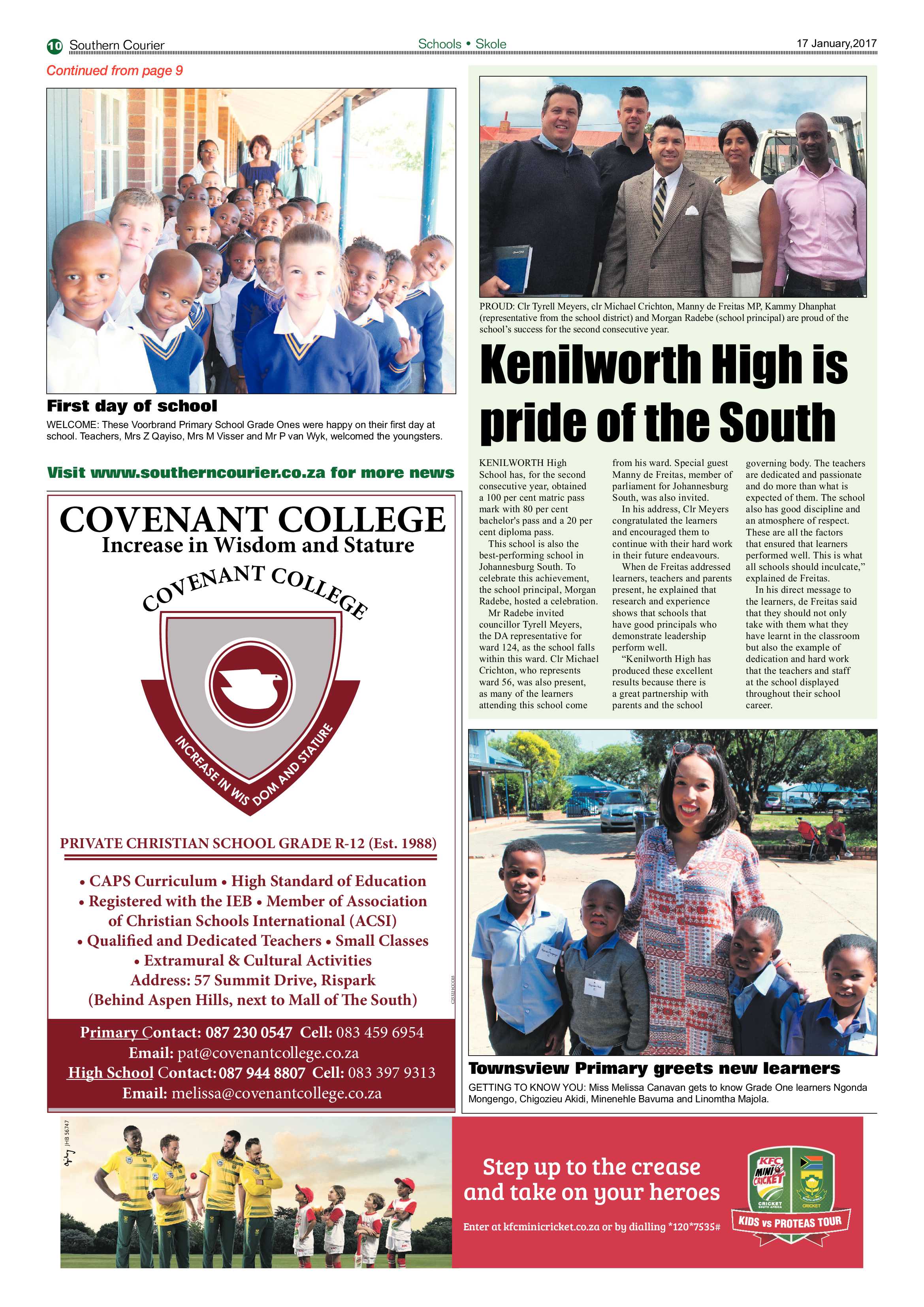 Southern Courier 17 January 2017 page 10