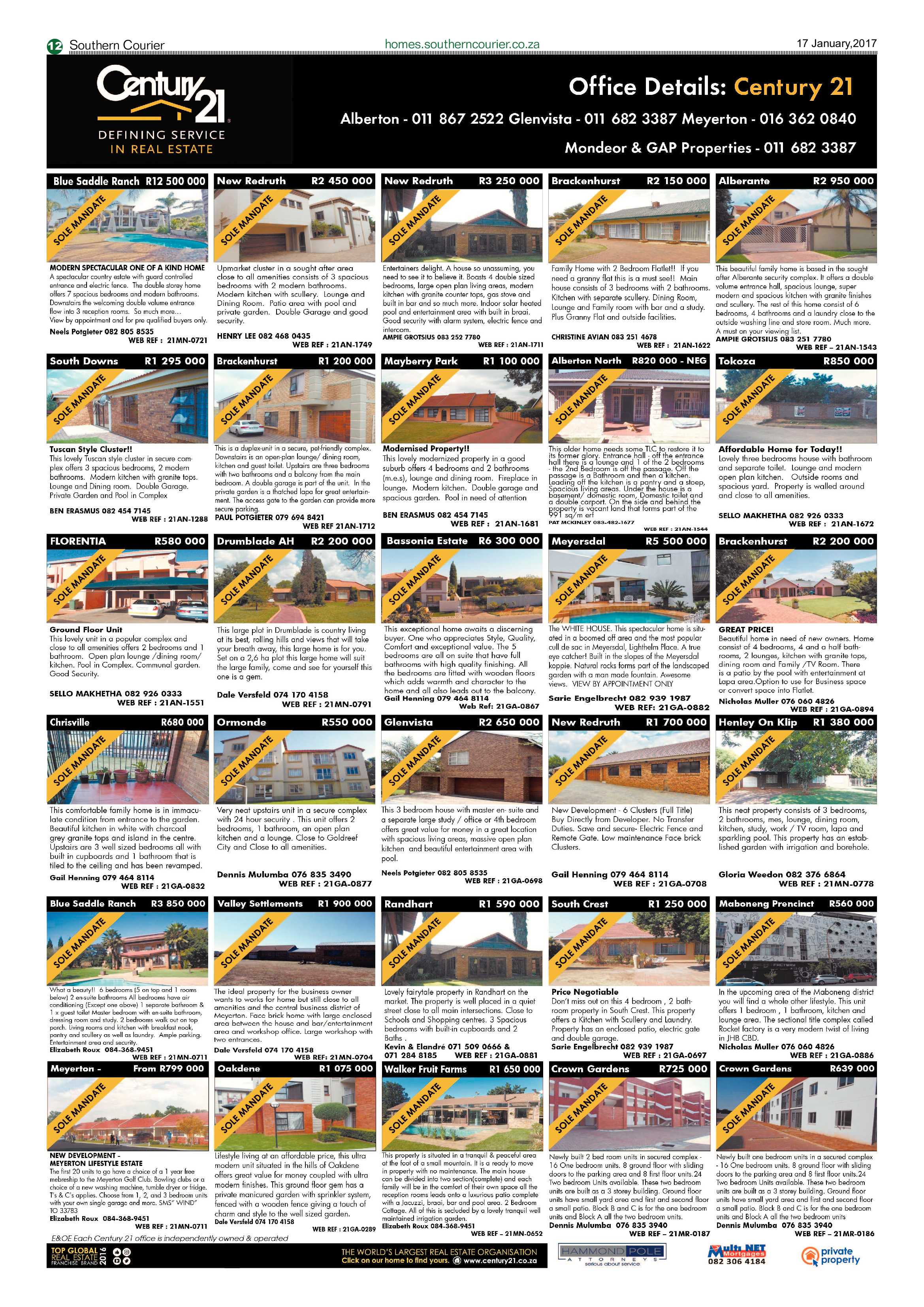 Southern Courier 17 January 2017 page 12