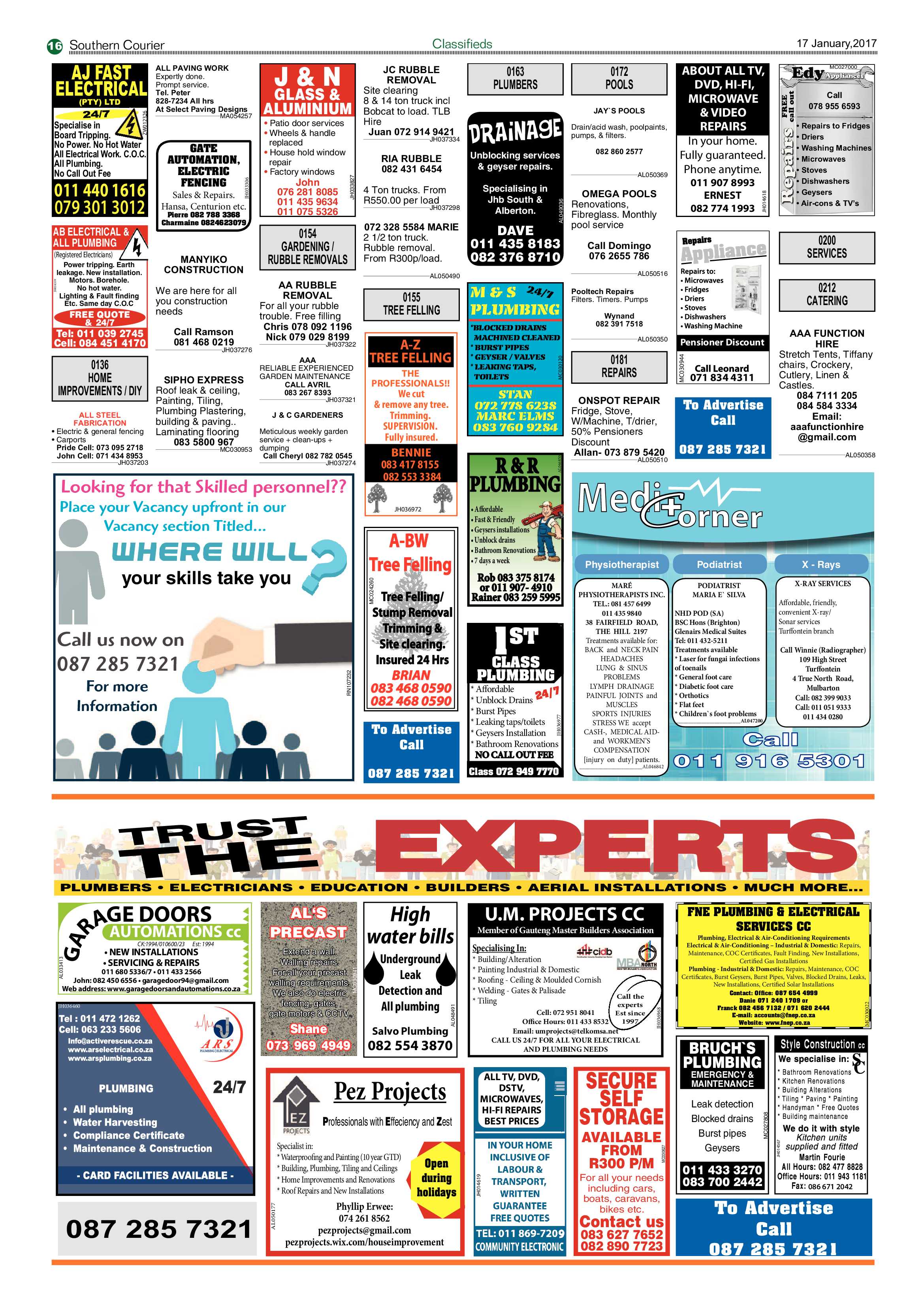Southern Courier 17 January 2017 page 16