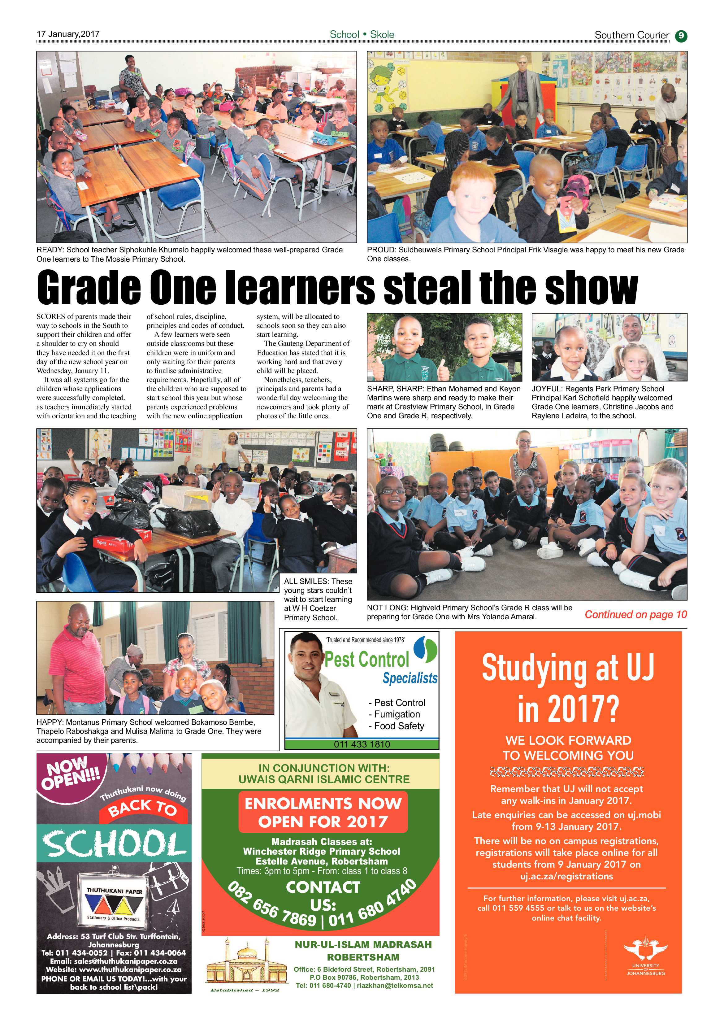 Southern Courier 17 January 2017 page 9