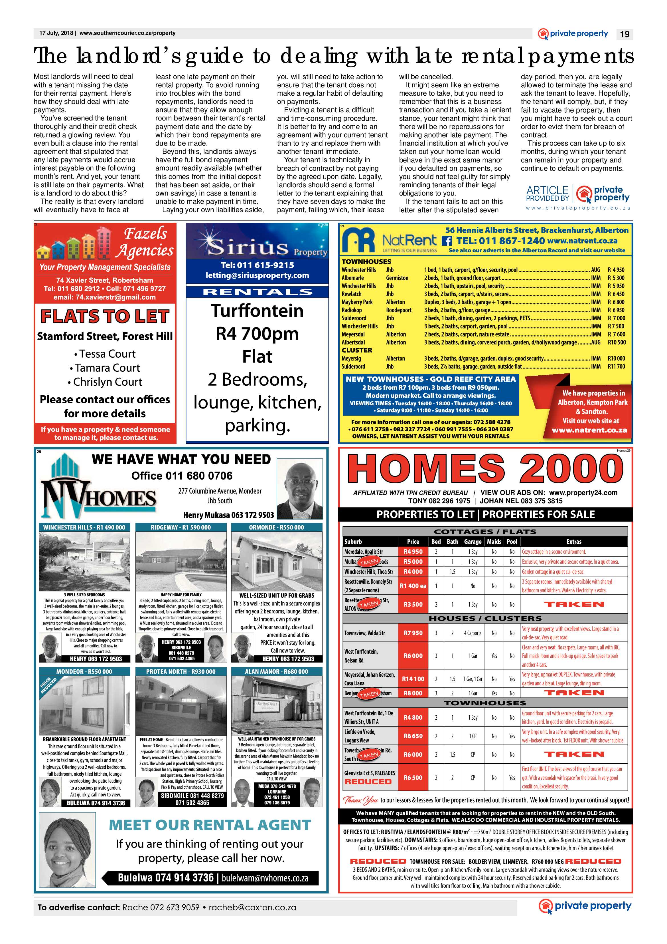 Southern Courier 17 July 2018 page 19