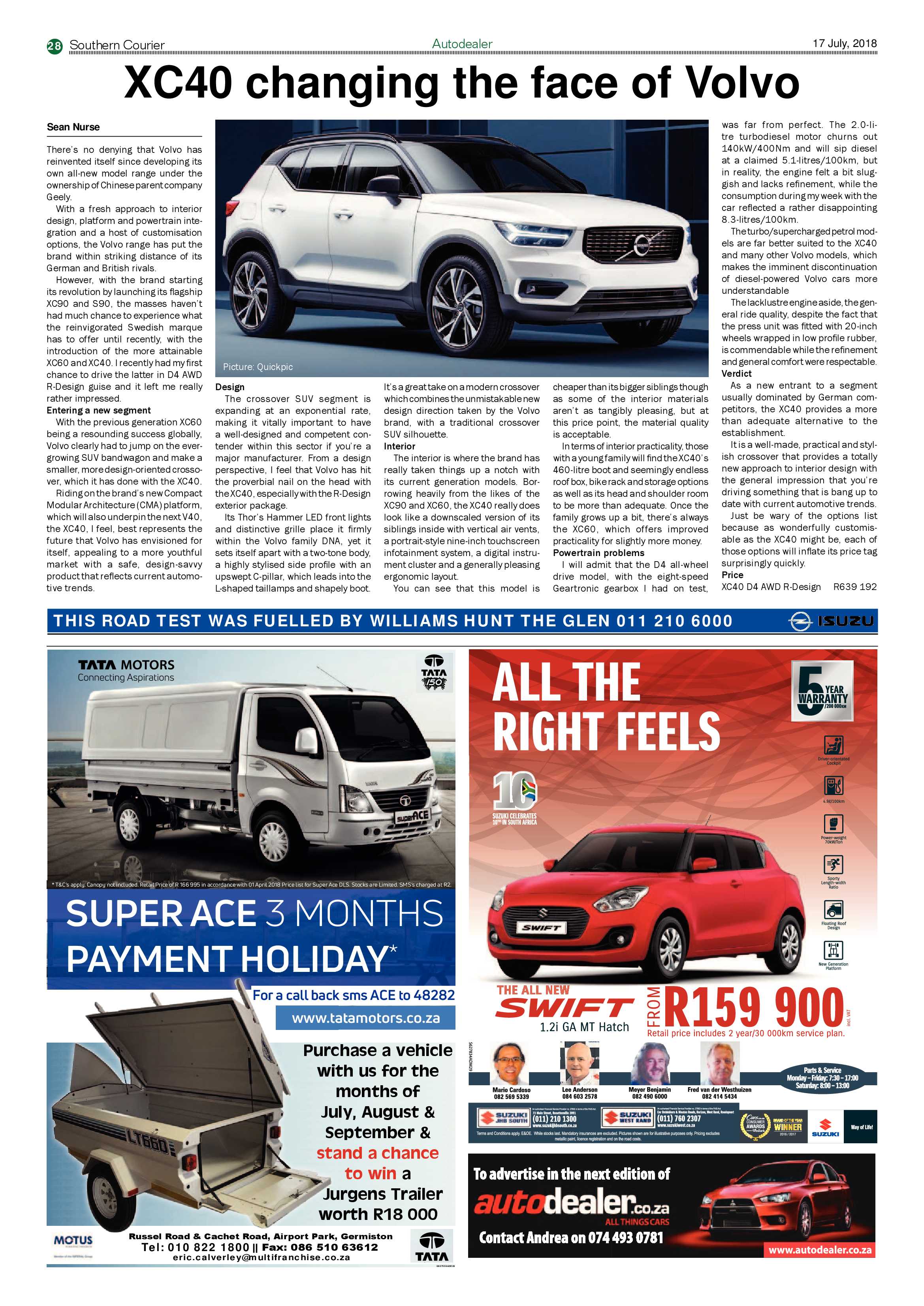 Southern Courier 17 July 2018 page 28
