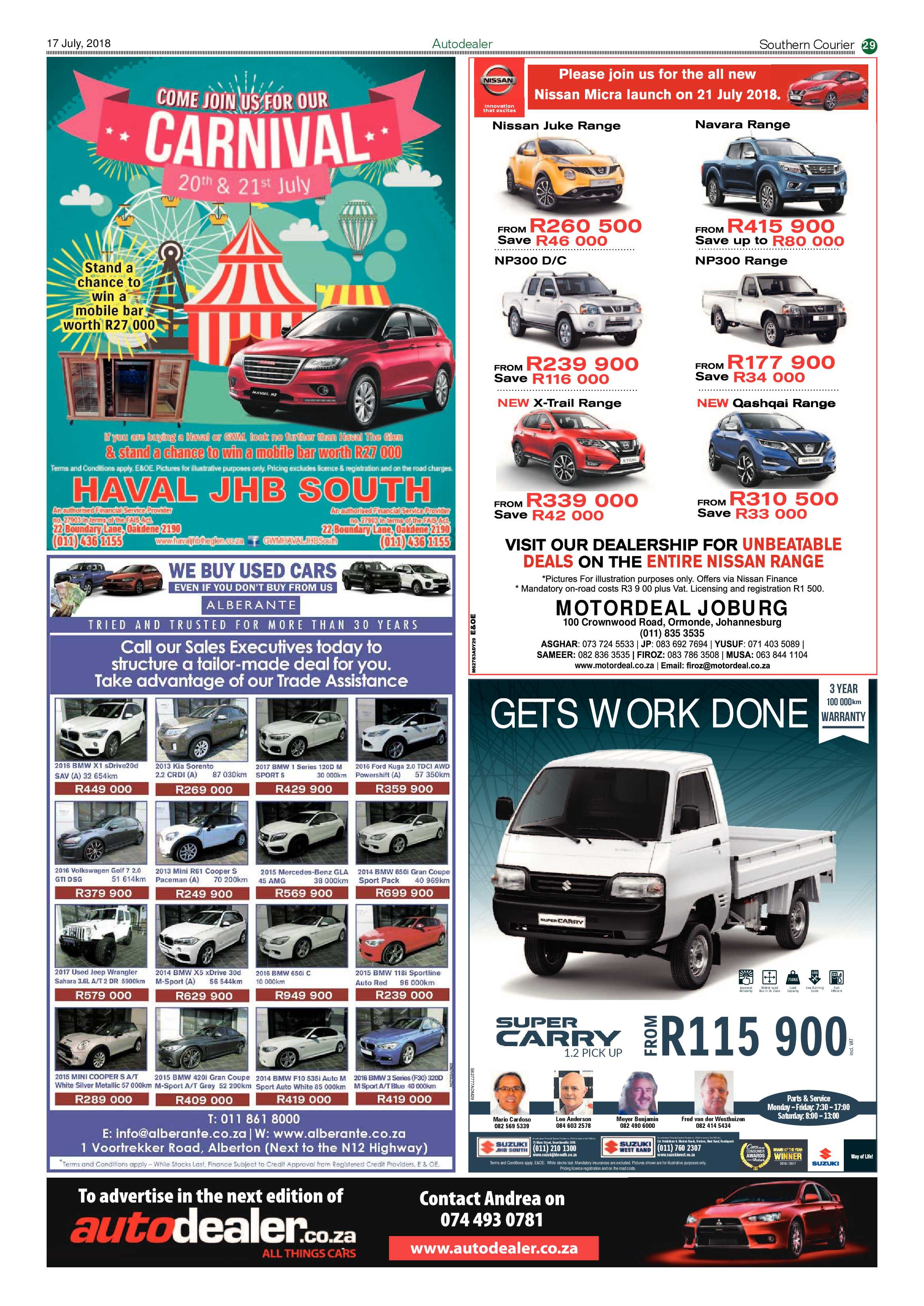 Southern Courier 17 July 2018 page 29