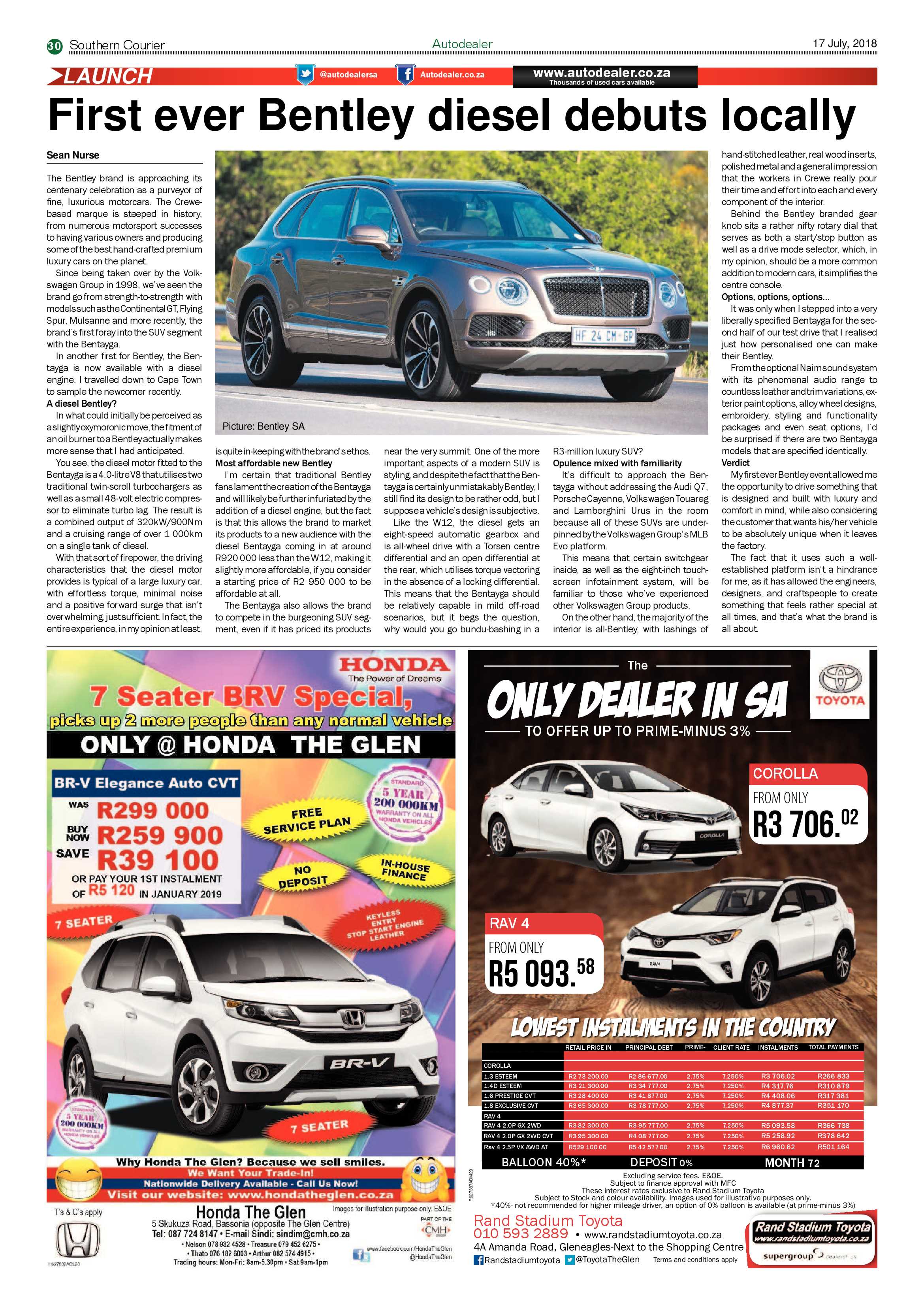 Southern Courier 17 July 2018 page 30