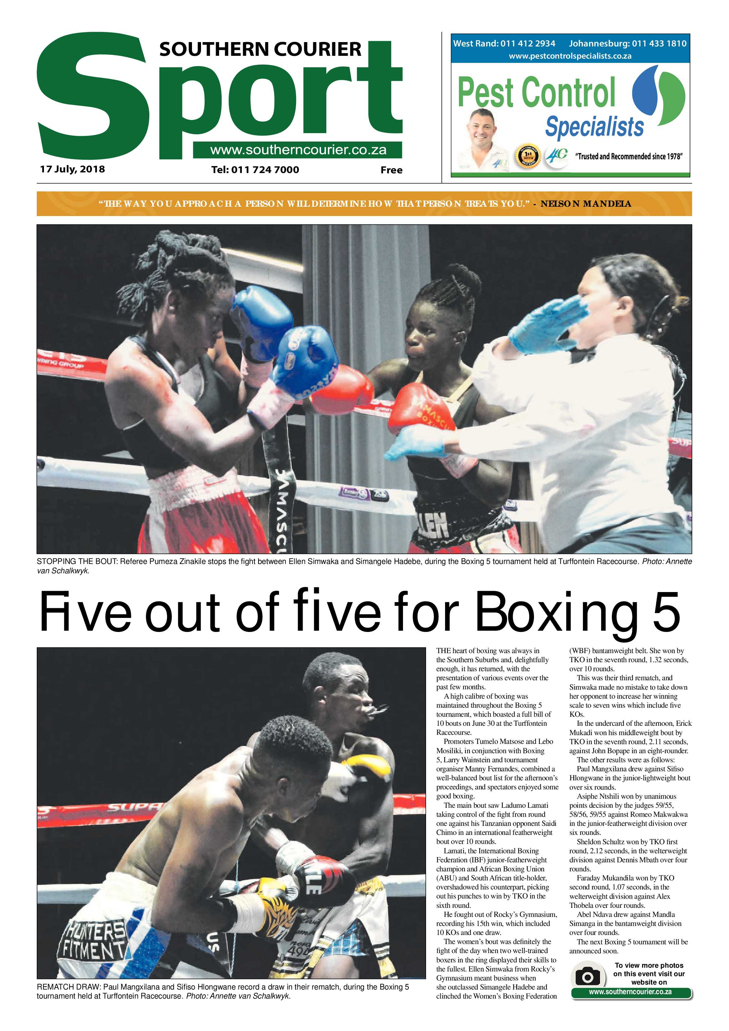 Southern Courier 17 July 2018 page 32