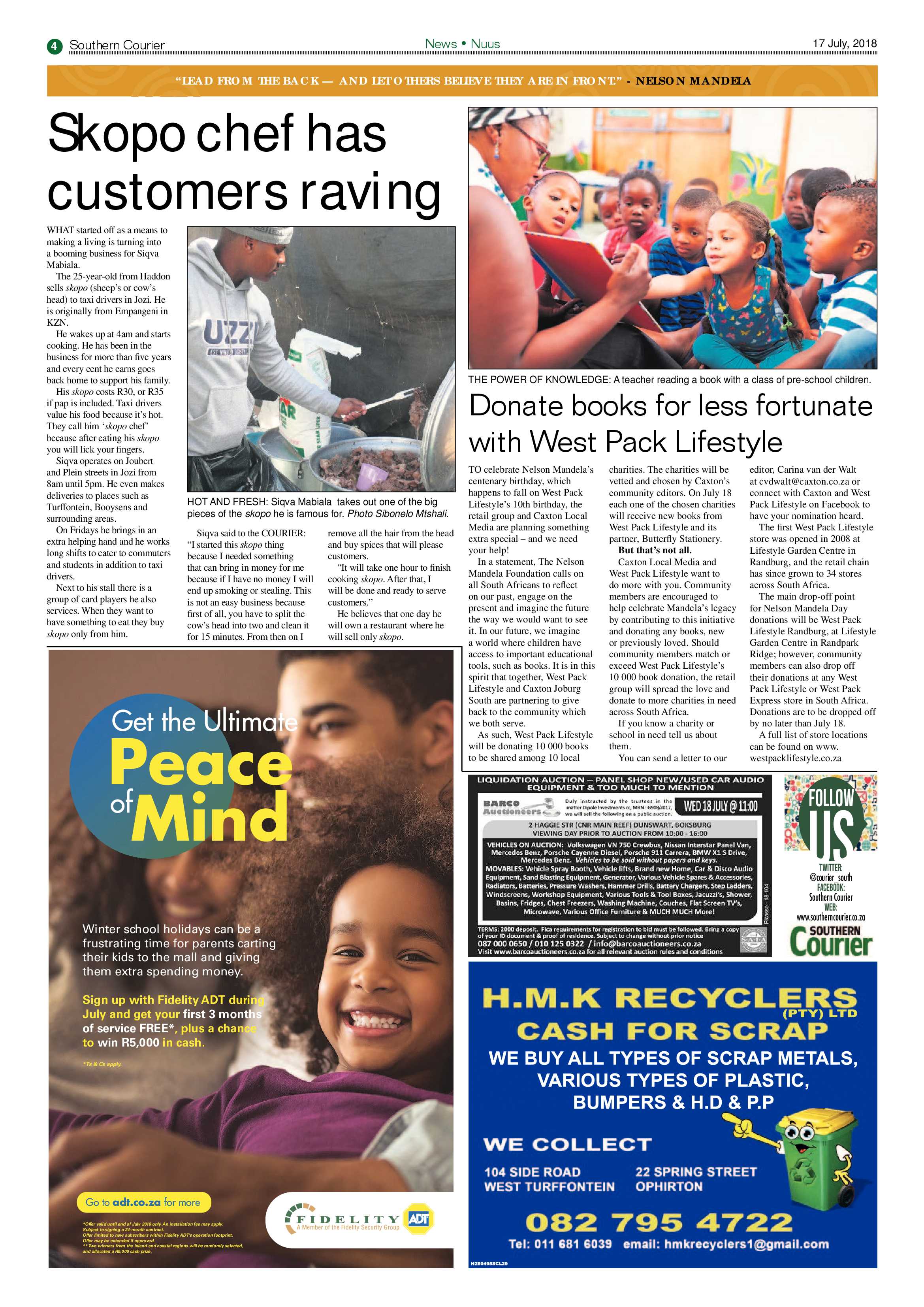 Southern Courier 17 July 2018 page 4