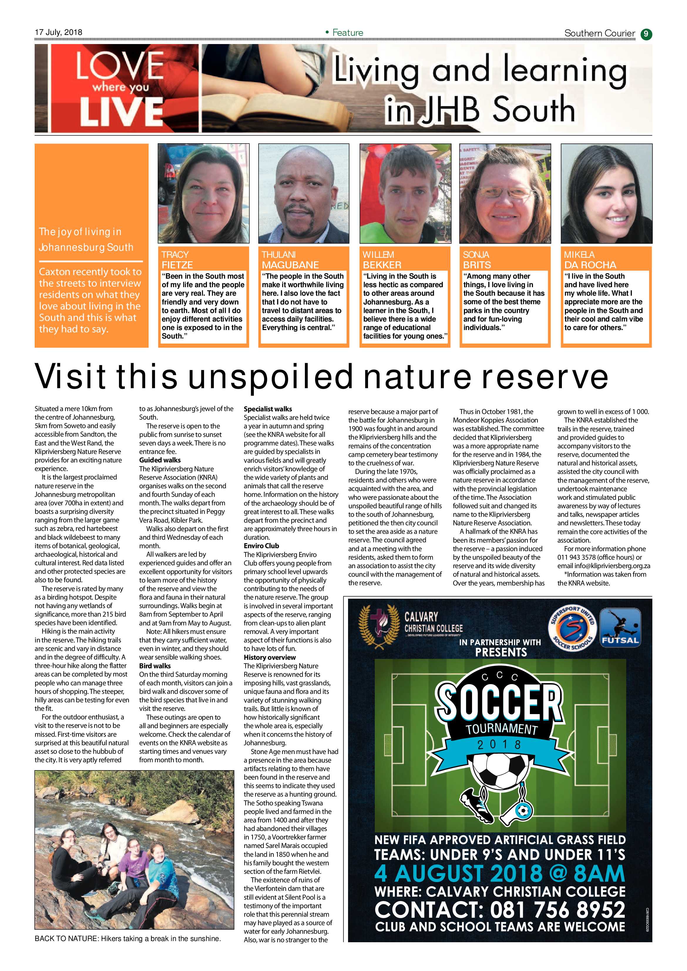 Southern Courier 17 July 2018 page 9