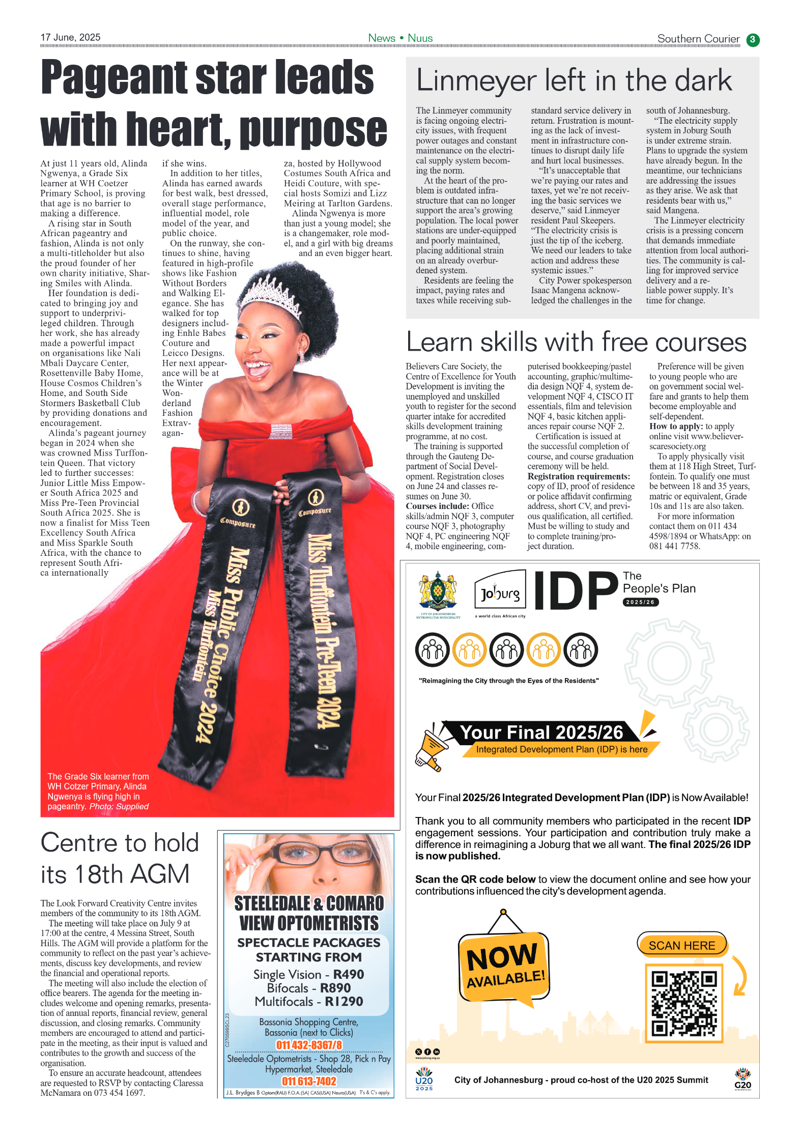 Southern Courier 17 June 2025 page 3