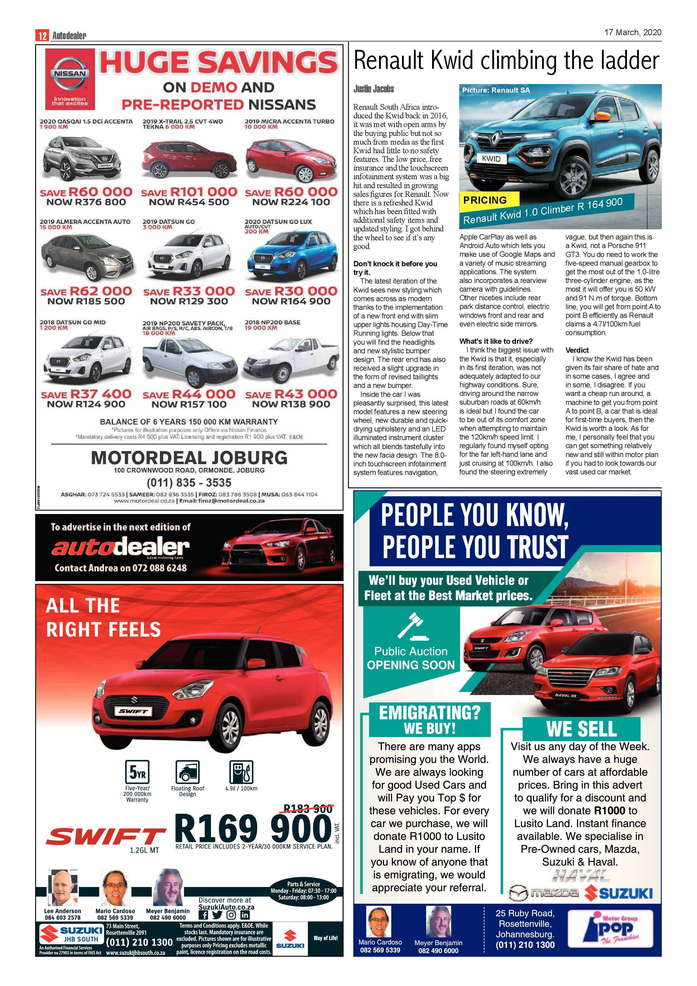 Southern Courier 17 March 2020 page 12