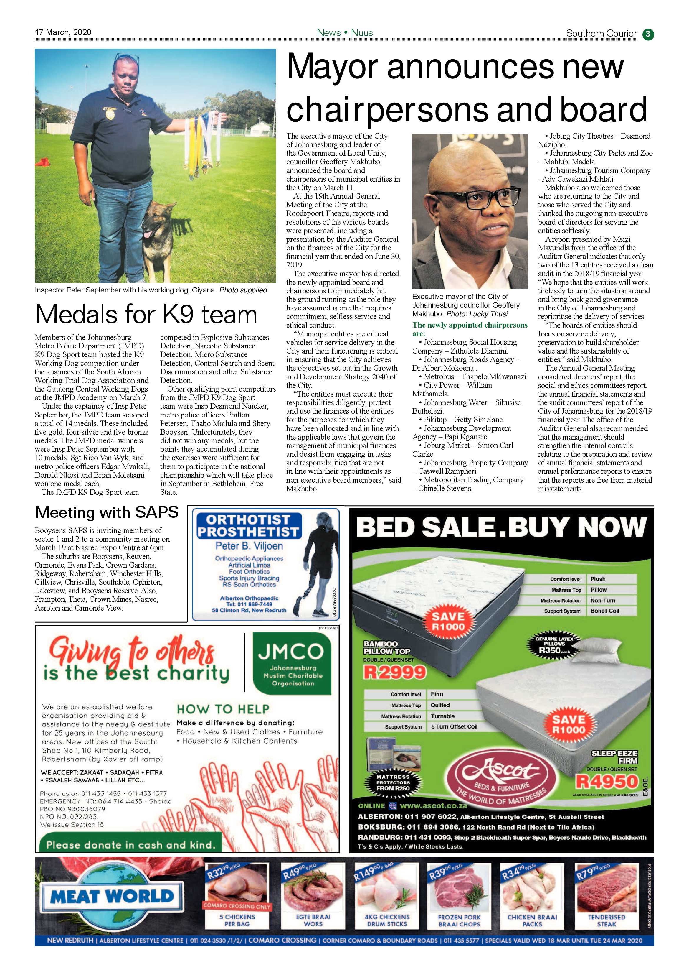 Southern Courier 17 March 2020 page 3